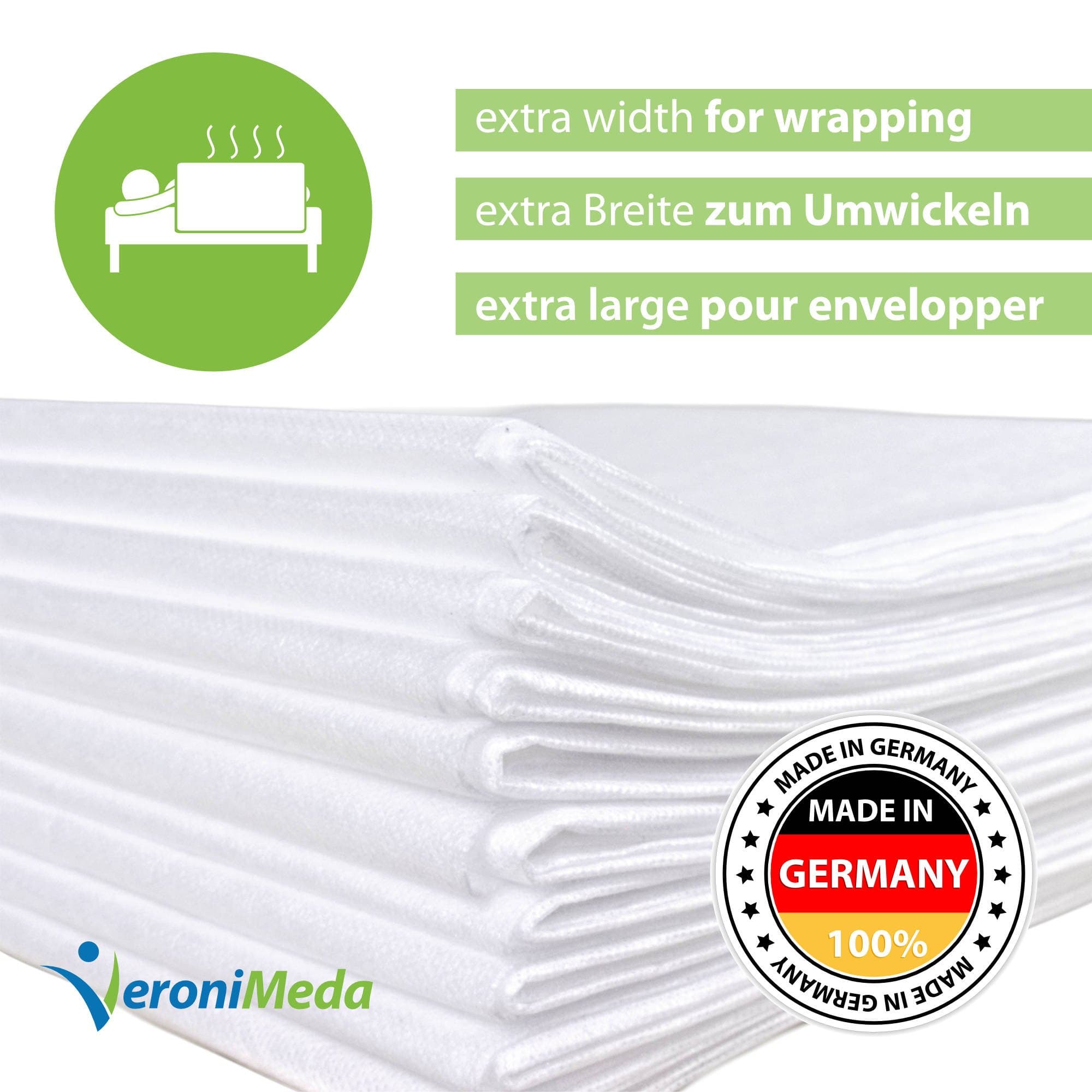 VERONIMEDA â€“ Washable Massage Table Sheets (5 pcs.) / Massage Table Covers (200x160cm)