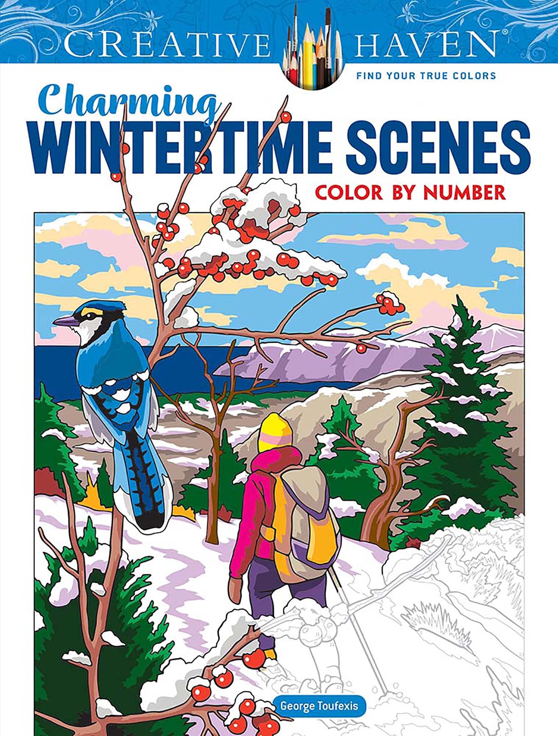 CREATIVE HAVEN CHARMING WINTERTIME SCENE (Adult Coloring Books: Seasons)