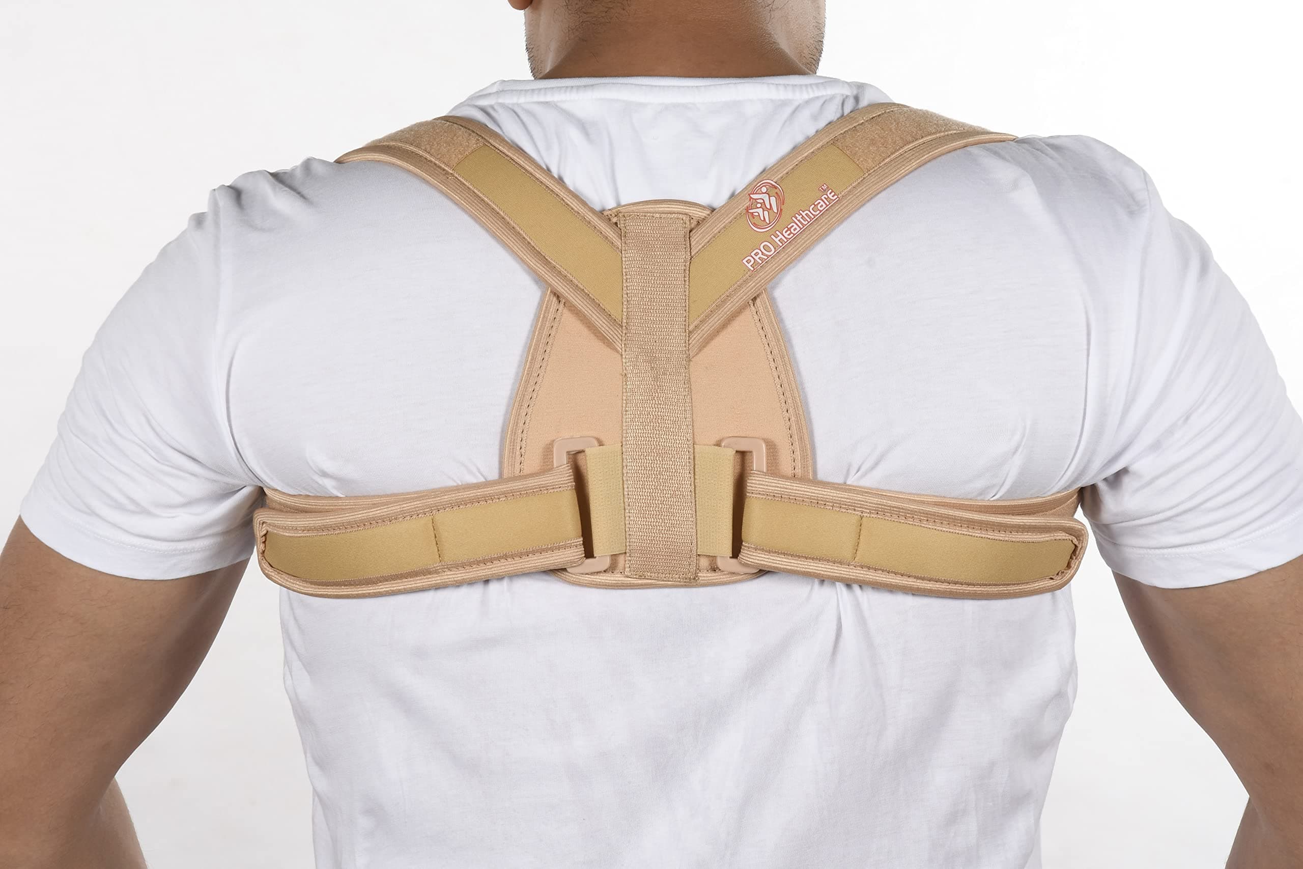 PRO HEALTHCARE Posture Corrector For Back & Shoulder Support (Grey)