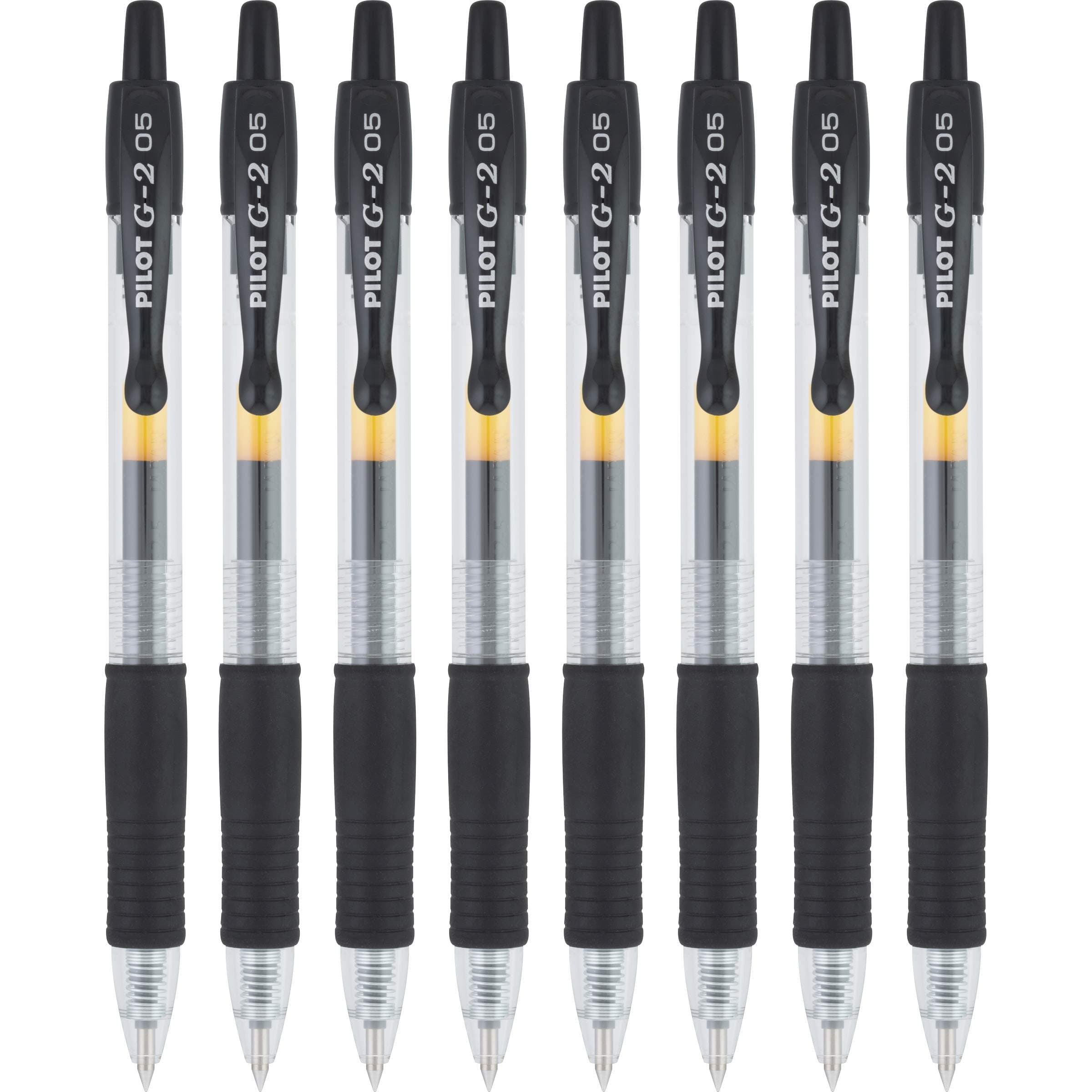 G2 Premium Gel Roller Pens, Extra Fine Point 0.5 mm, Pack of 8, Black
