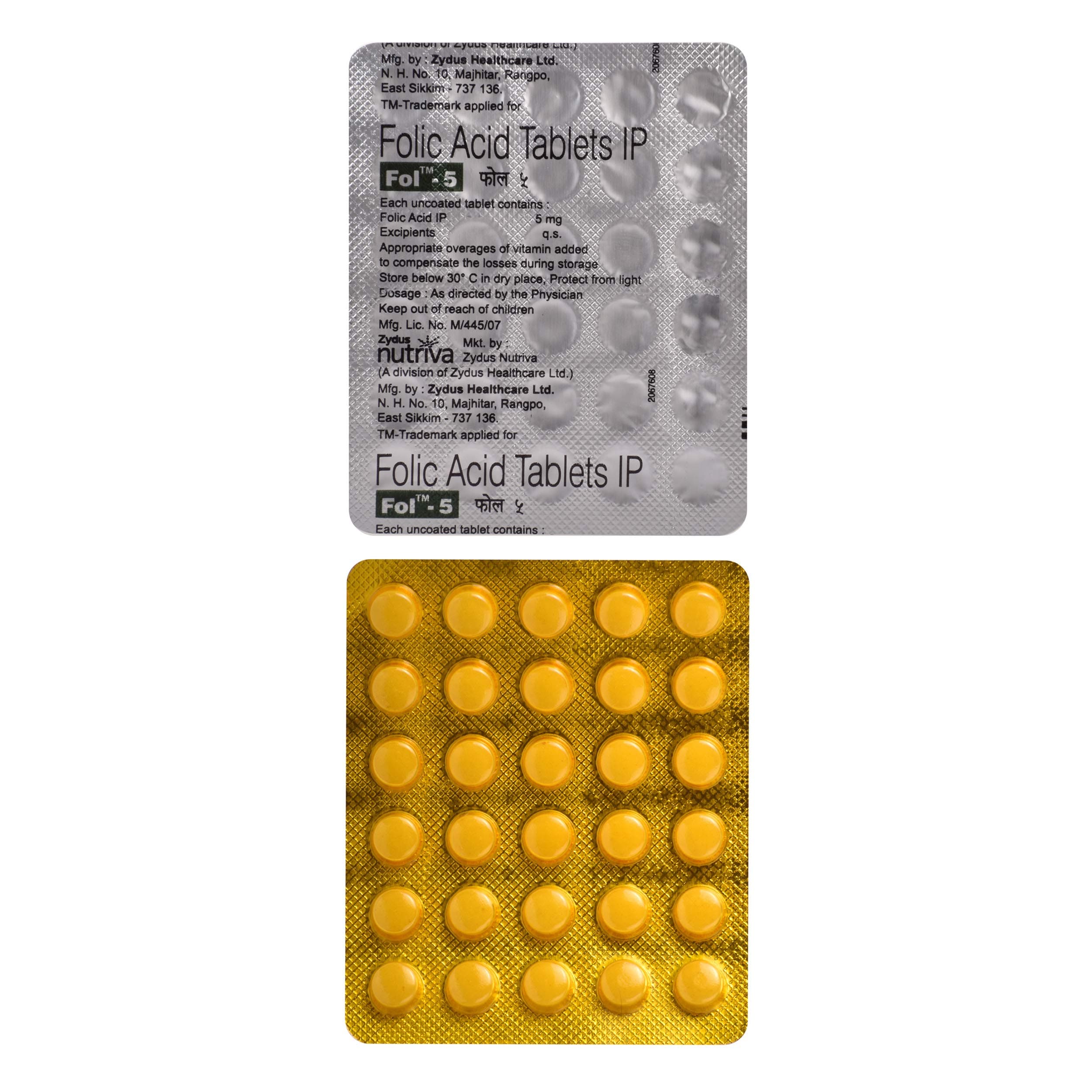 Fol-5 - Strip of 30 Tablets