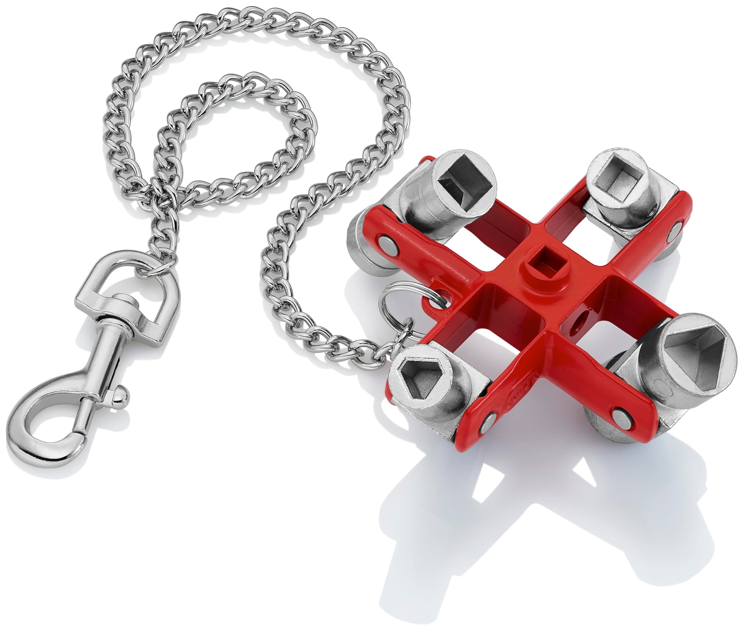 KNIPEX 00 11 06 Universal Control Cabinet Key, Red