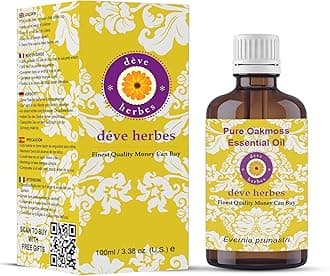 Deve Herbes Pure Oakmoss Essential Oil (Evernia prunastri) Steam Distilled 100ml (3.38 oz)