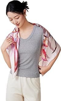 Grace Scarves 100% Silk Scarf, Large, Twill