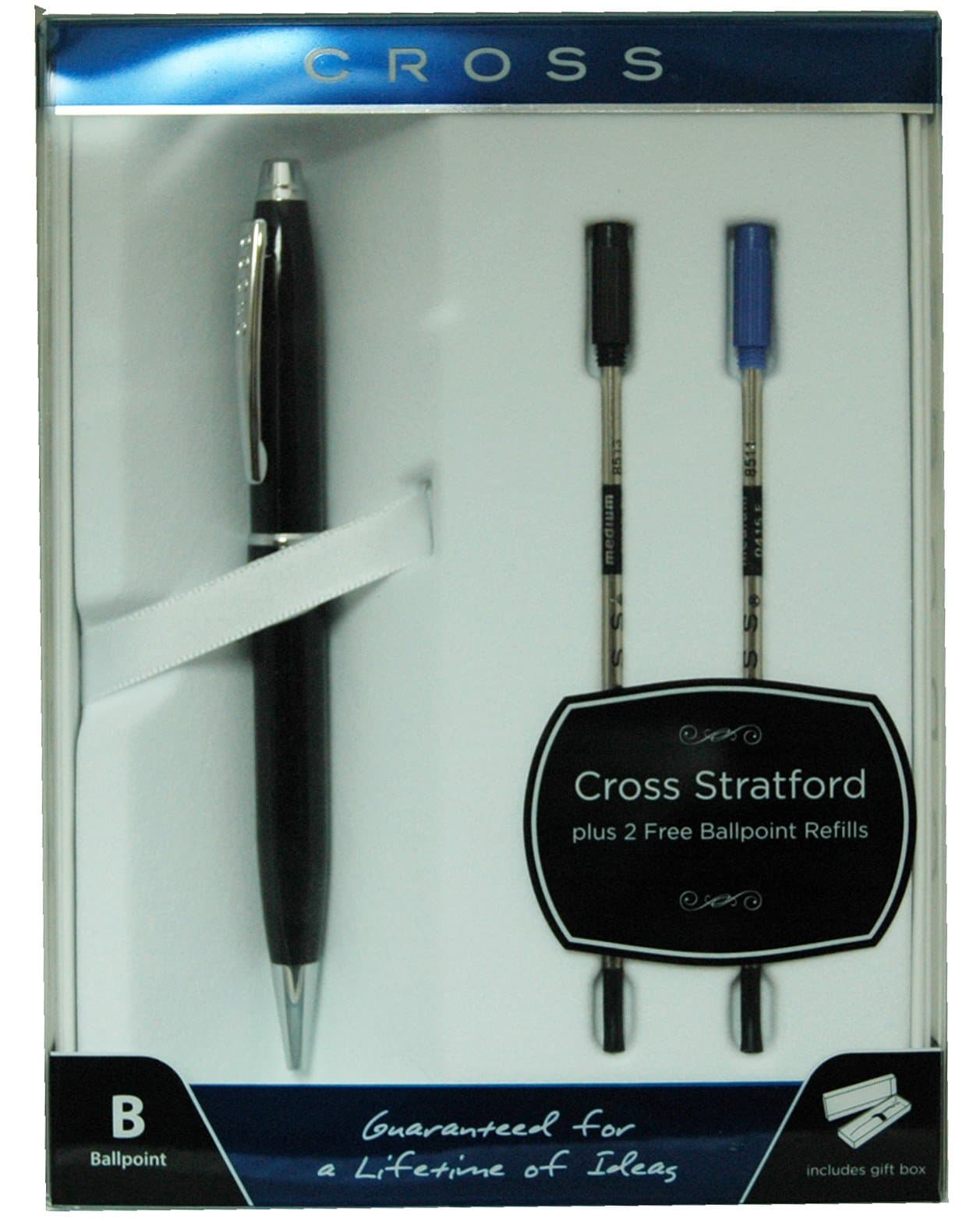 Cross Stratford Ballpoint Pen with 2 Extra Refills