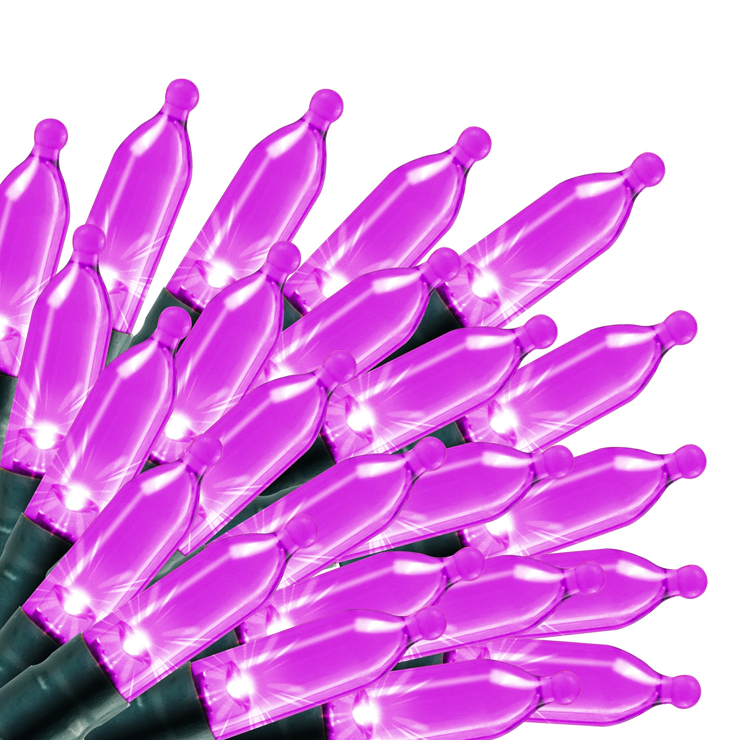 Joiedomi 67.3 FT Halloween LED String Lights, 200 Counts of Purple Green Wire String Lights with 6 Hr Timer Battery Operated 8 Modes for Indoor and Halloween Outdoor