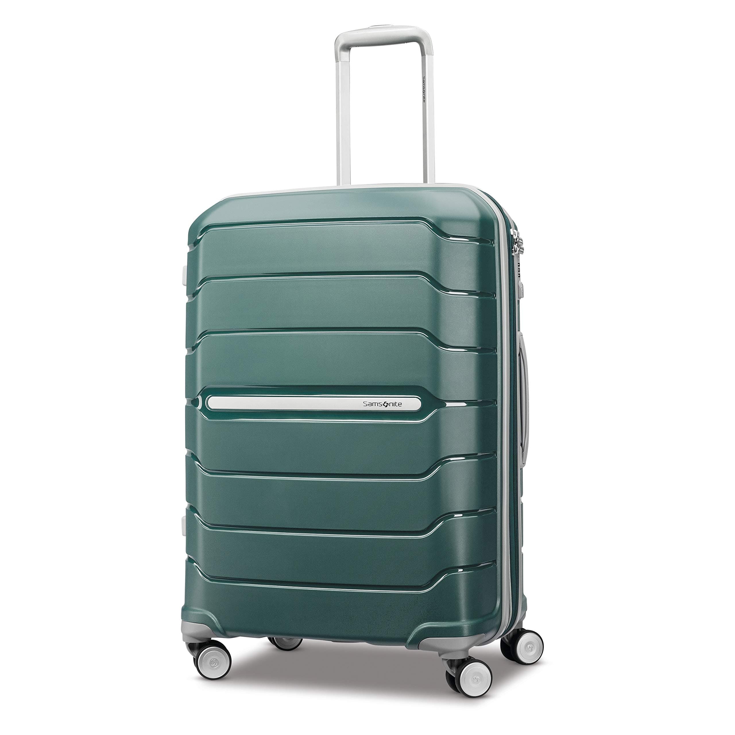 Freeform Hardside Expandable with Double Spinner Wheels, Sage Green, Checked-Medium 24-Inch