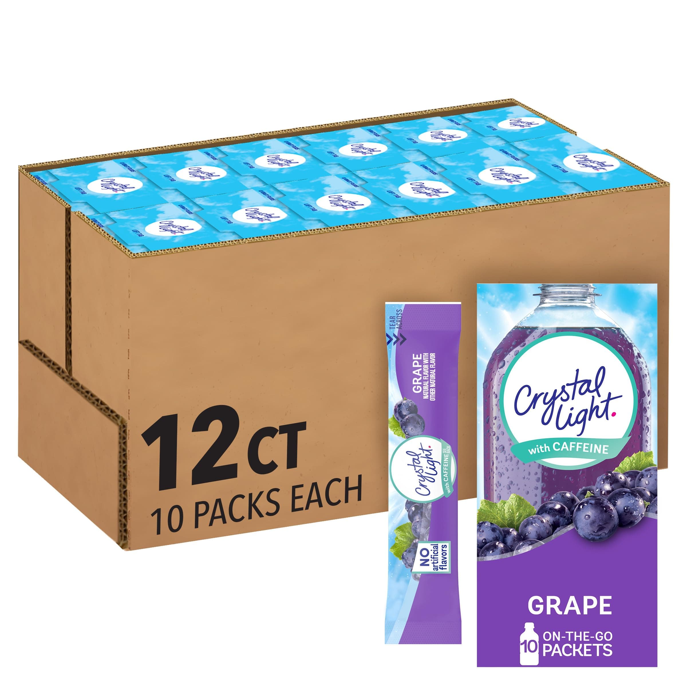 Crystal Light On - The - Go Drink Mix - Grape - 0.11 - Ounce Packets - Pack Of 120