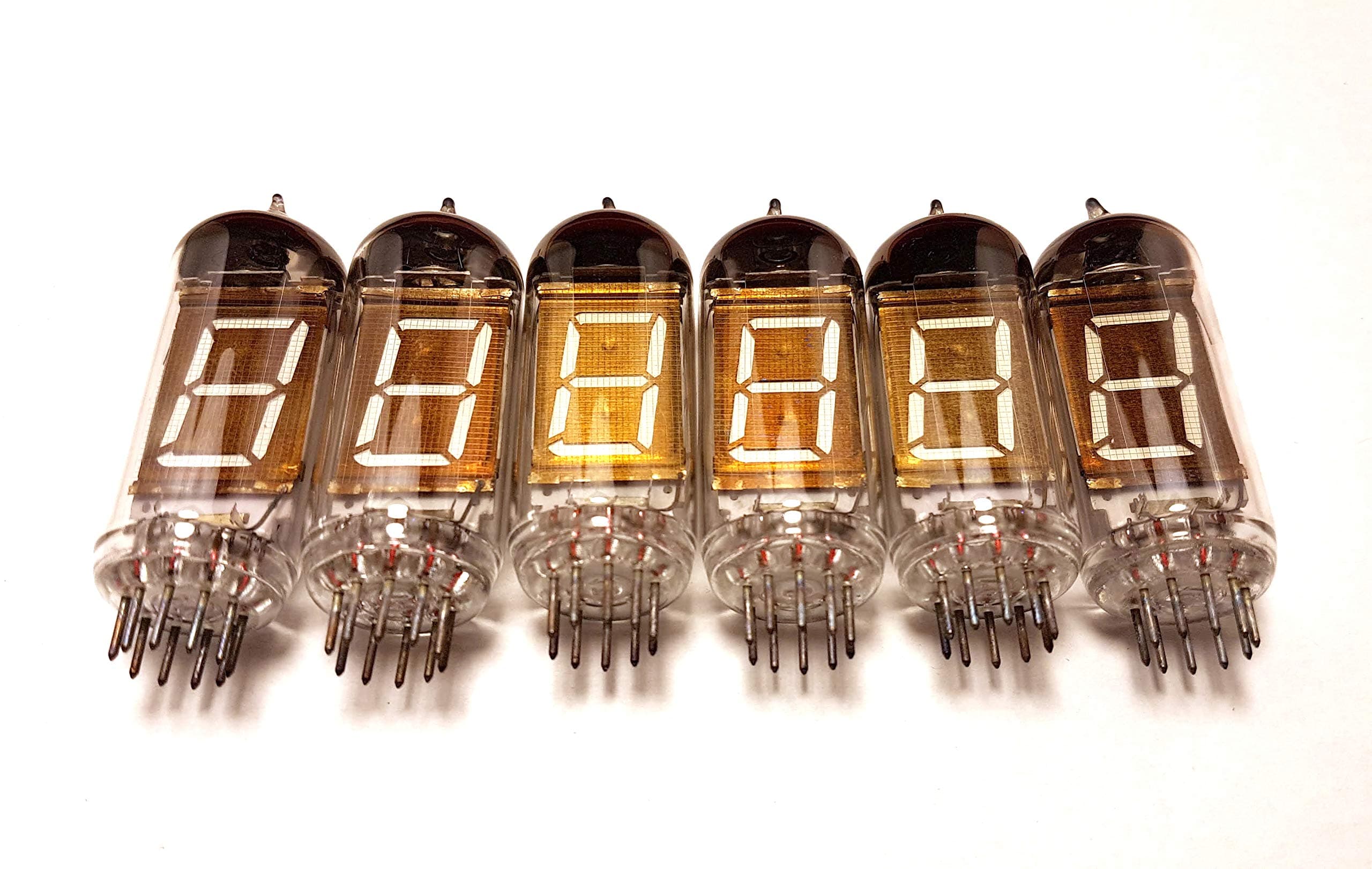 IV-12 Large Vfd 7-Segment Clock Tubes 6pcs