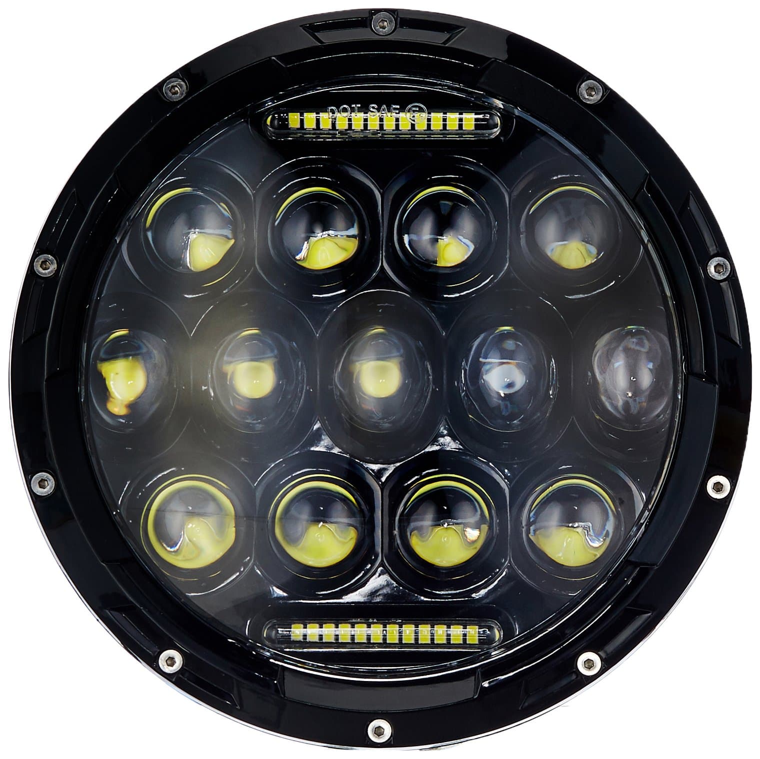 ATZ 7-inch LED with Daytime Running Light Round Headlight (75W)