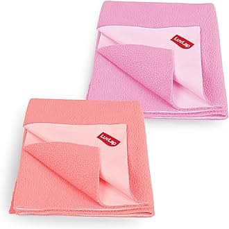 Luv Lap Instadry Sheet Large (Salmon Rose & Baby Pink) Pack of 2