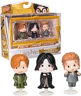 Harry Potter, Micro Magical Moments Year 3 Figure Set with Remus Lupin, Severus Snape, Peter Pettigrew & Display Case