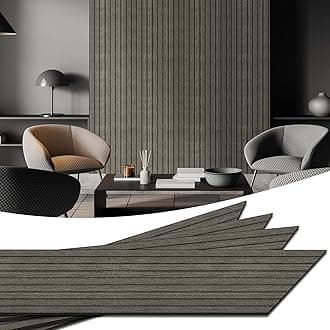 WADILE PVC Wood Grain Panels for Wall, 15.7 in X 8.5 ft Soundproof Peel and Stick, Cover 11.2 Sqft, Fishbone