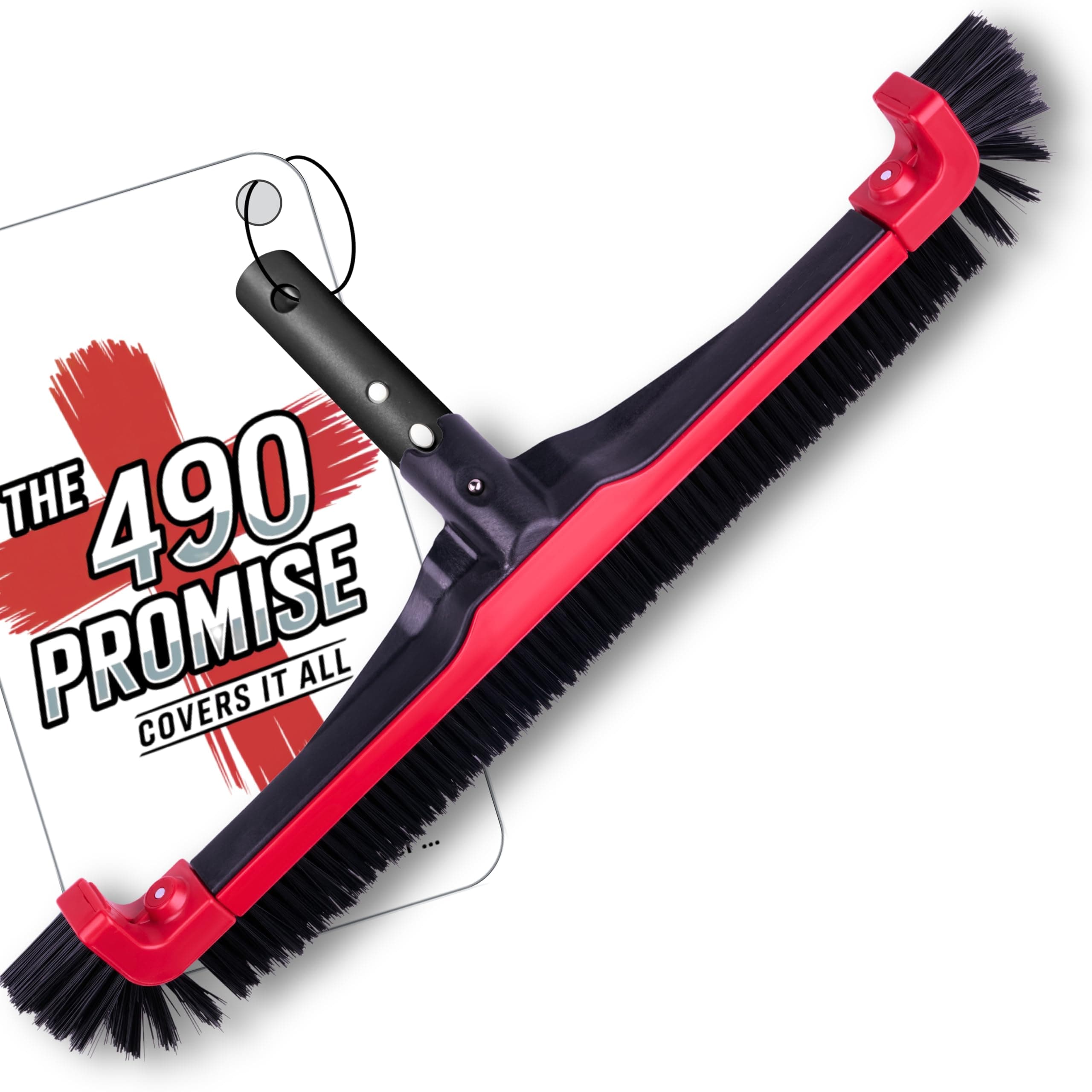 ProTuff Products Pool Cleaning Brush - s - Pro Grade Swimming Pool Broom Scrubs Faster & Cleans Better Than Other Pool Wall & Tile Scrubbing Maintenance Accessory