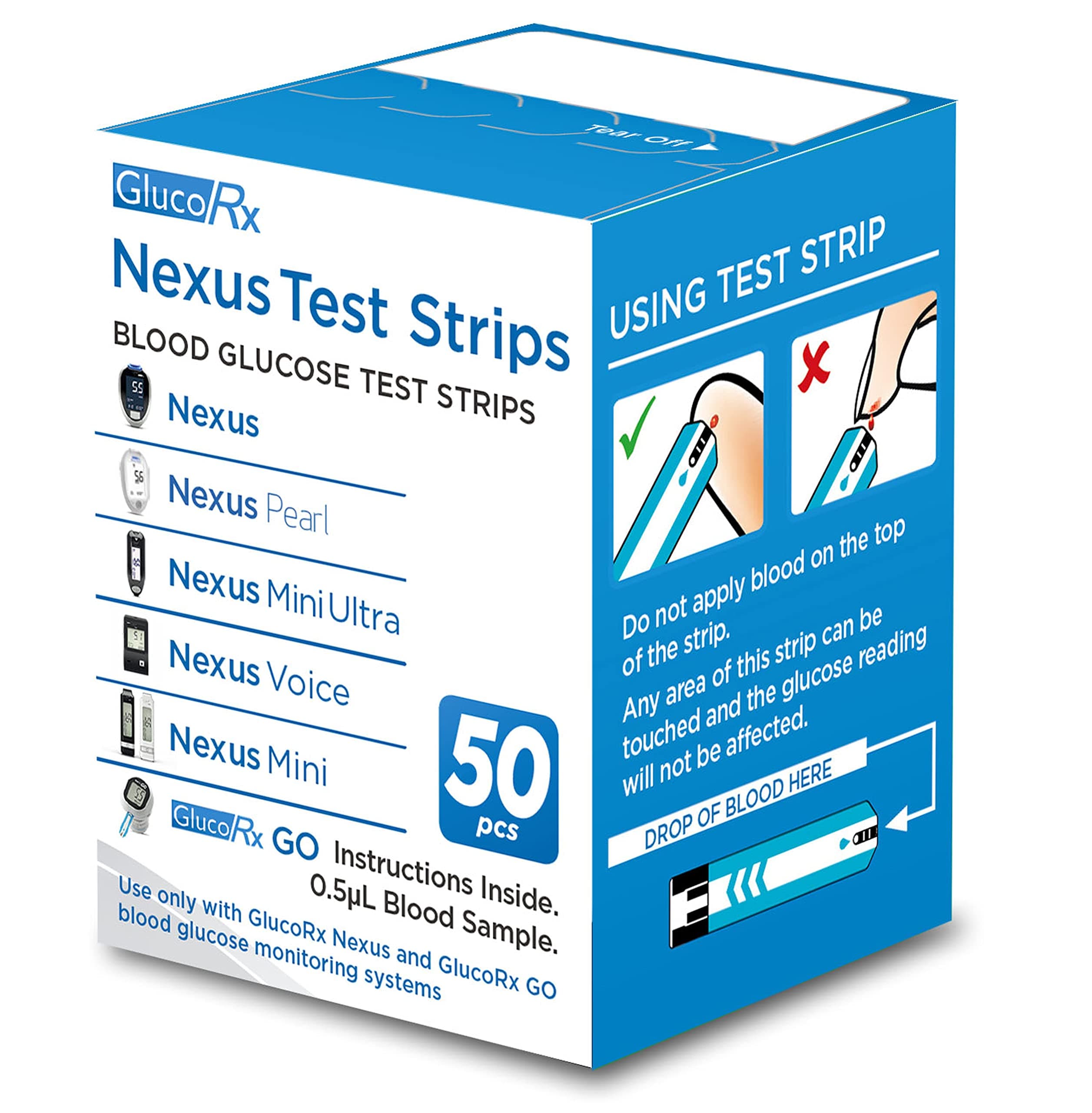 GlucoRx Nexus Test Strips