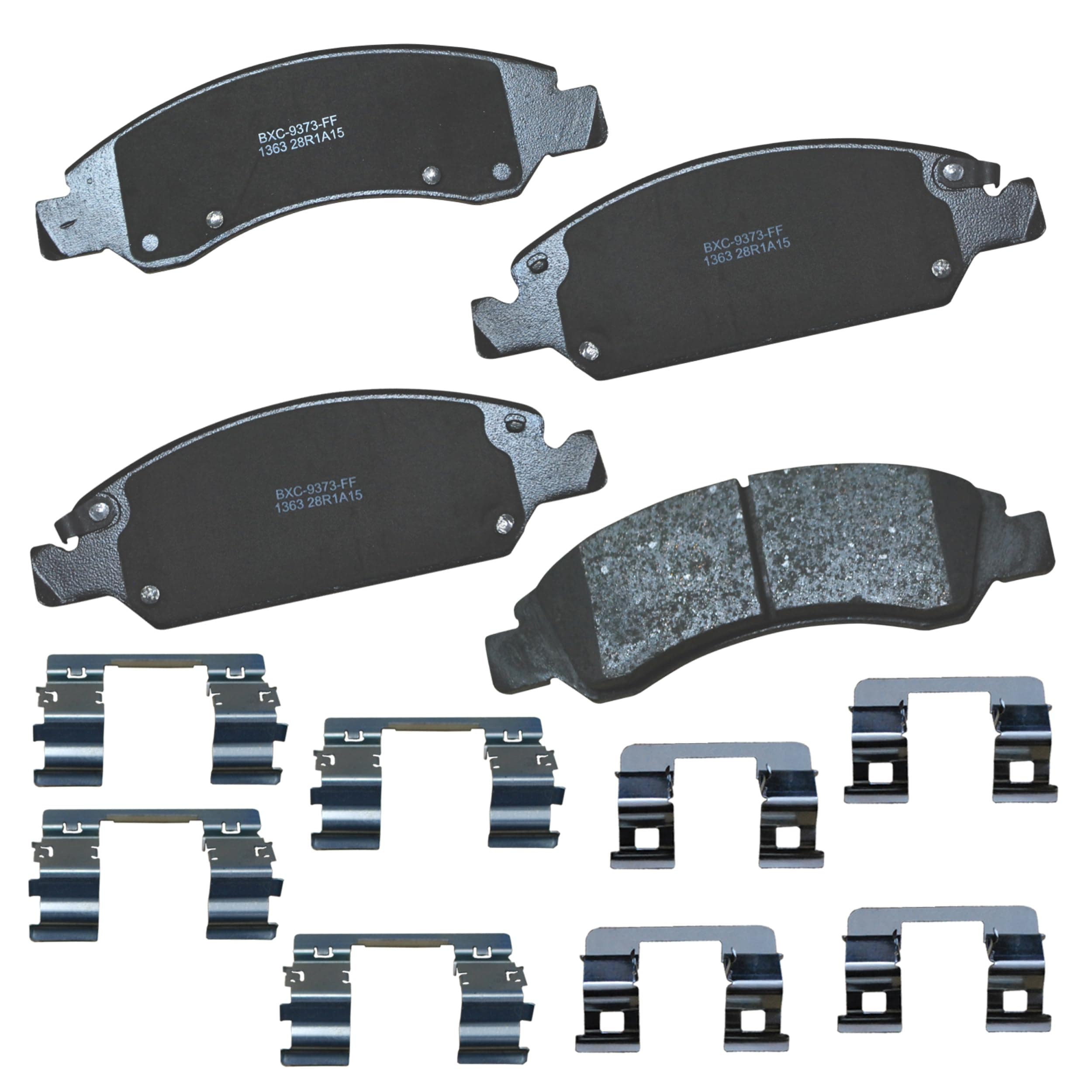 Bendix Premium SBC1363 Ceramic Front Brake Pads for select Cadillac Escalade, ESV, EXT, XTS, Chevrolet Avalanche, Cheyenne, Express 1500, Silverado, Suburban, Tahoe, GMC Savana, Sierra Classic, Yukon