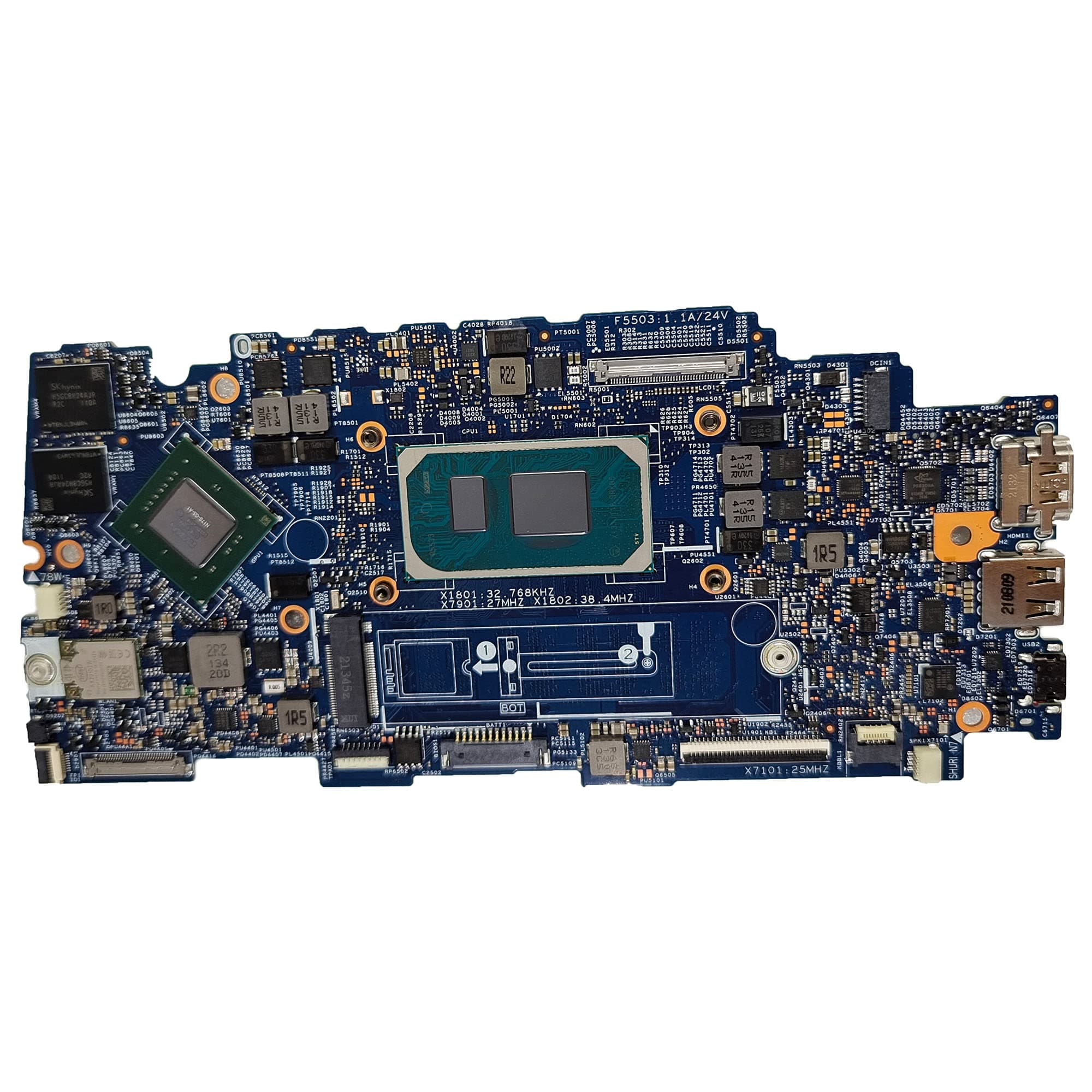 LTPRPTS Replacement Laptop Motherboard System Board CPU Mainboard for Dell Inspiron 7400 SRK05 i5-1135G7 8G MX300 19765-1 01WHM5 1WHM5 Test OK