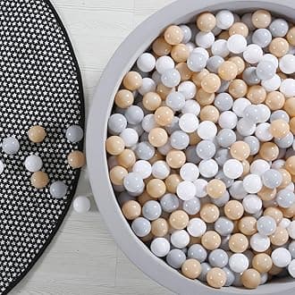GOGOSO Ball Pit Balls for Toddler,Plastics Balls for Kids1 2 3 4 5 6 Baby Ballpit 50 100 200 300 400 500 1000