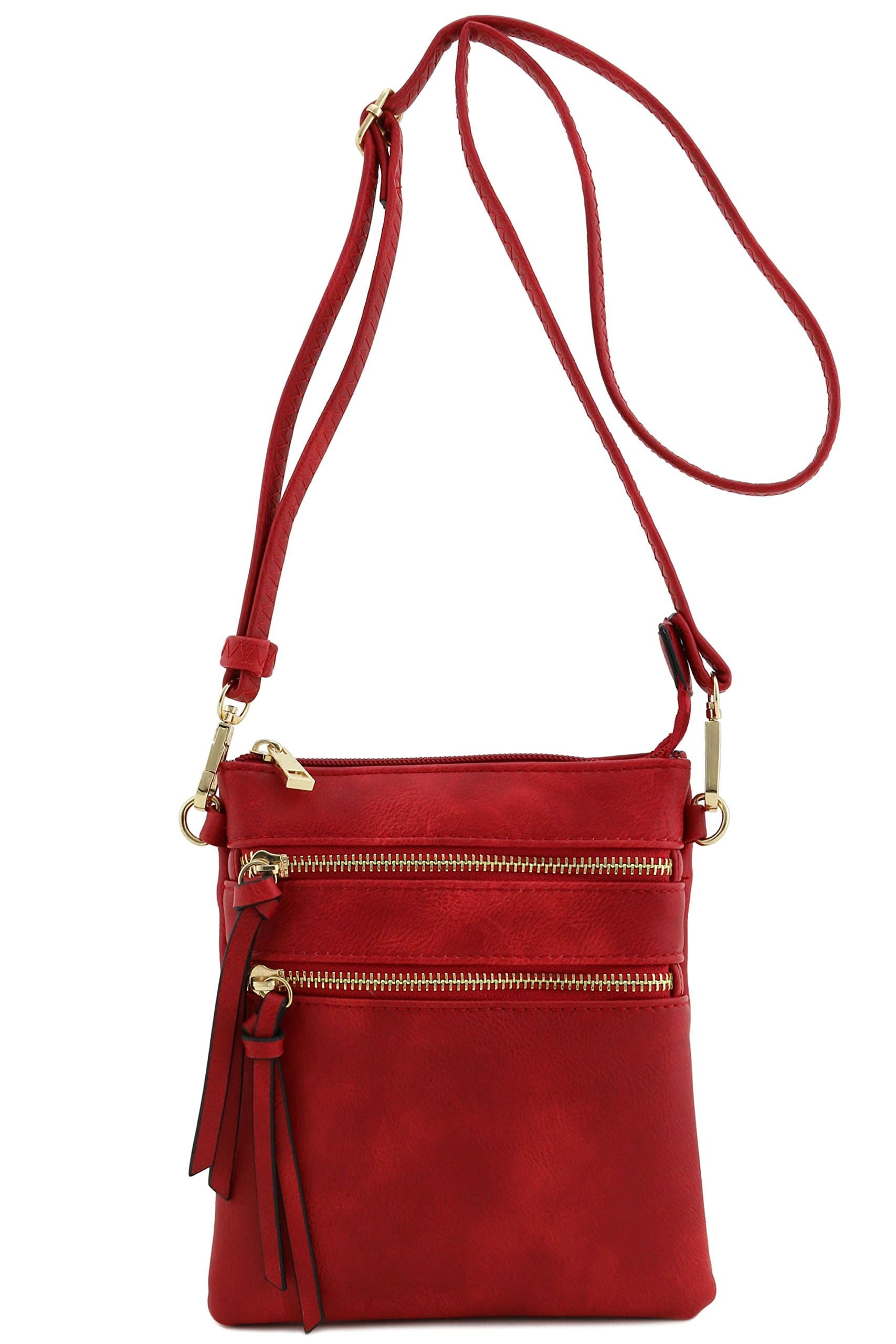 IsabelleFunctional Multi Pocket Crossbody Bag (Red) By Isabelle