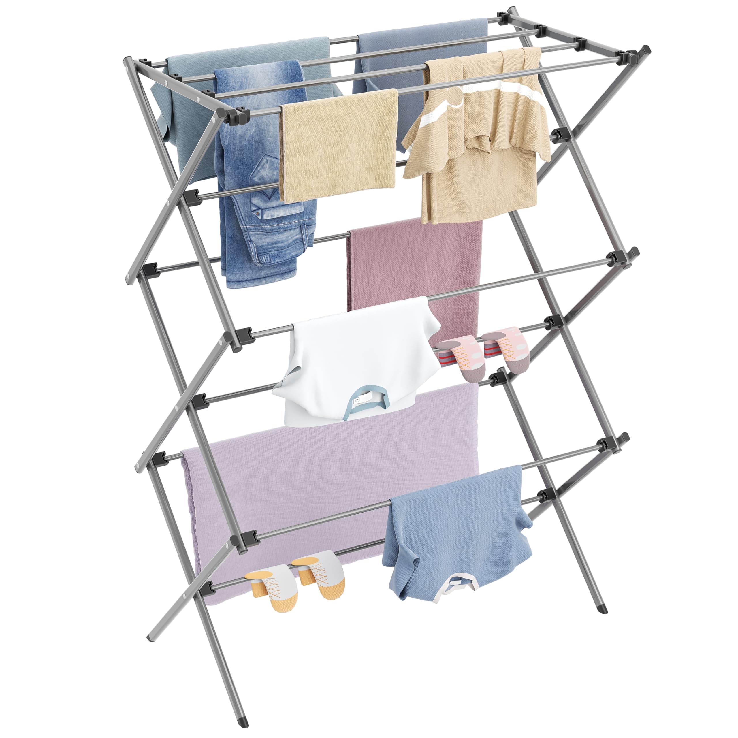 HOMIDEC Clothes Airer (Grey)