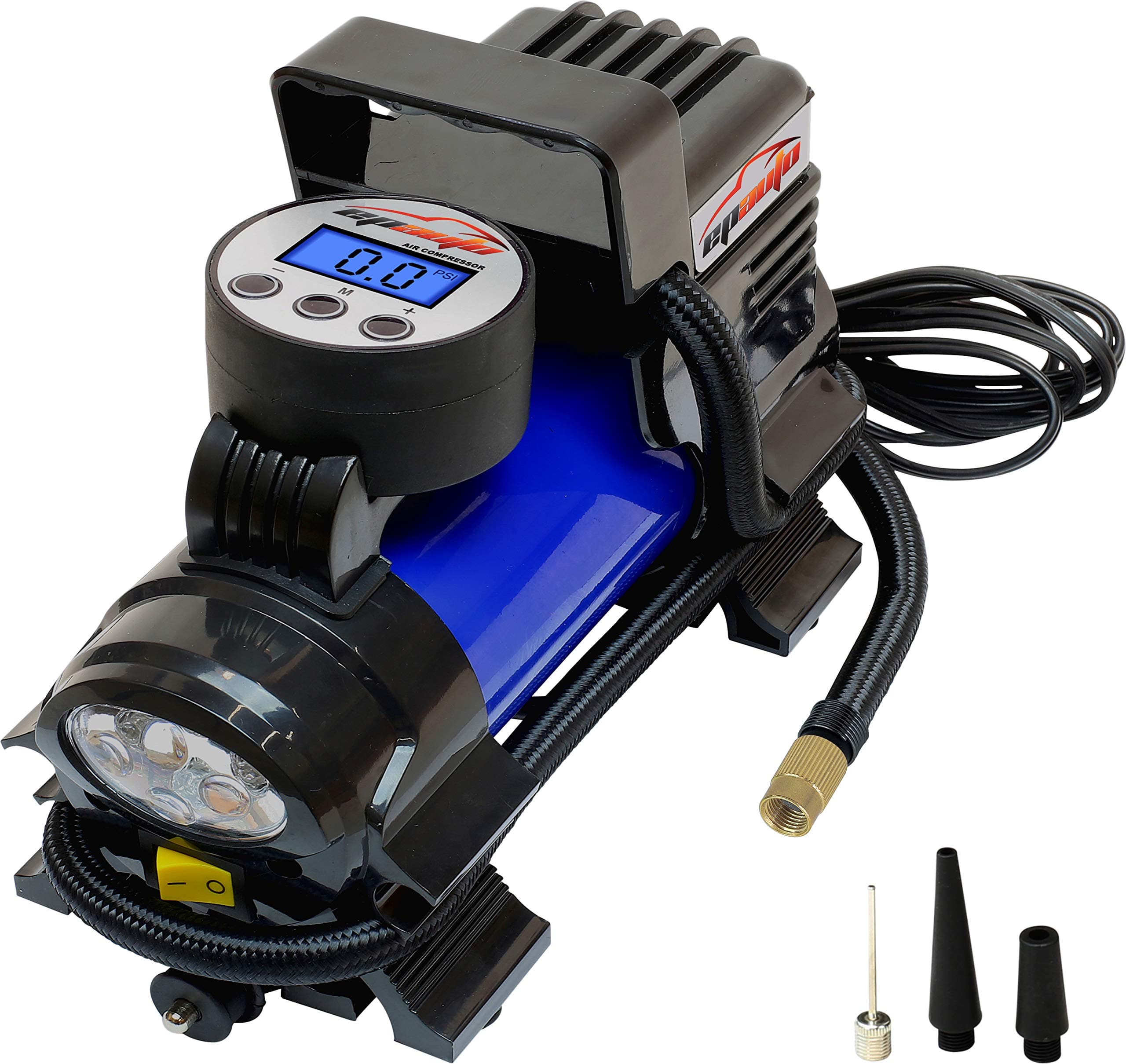 12V DC Portable Air Compressor Pump, Digital Tire Inflator