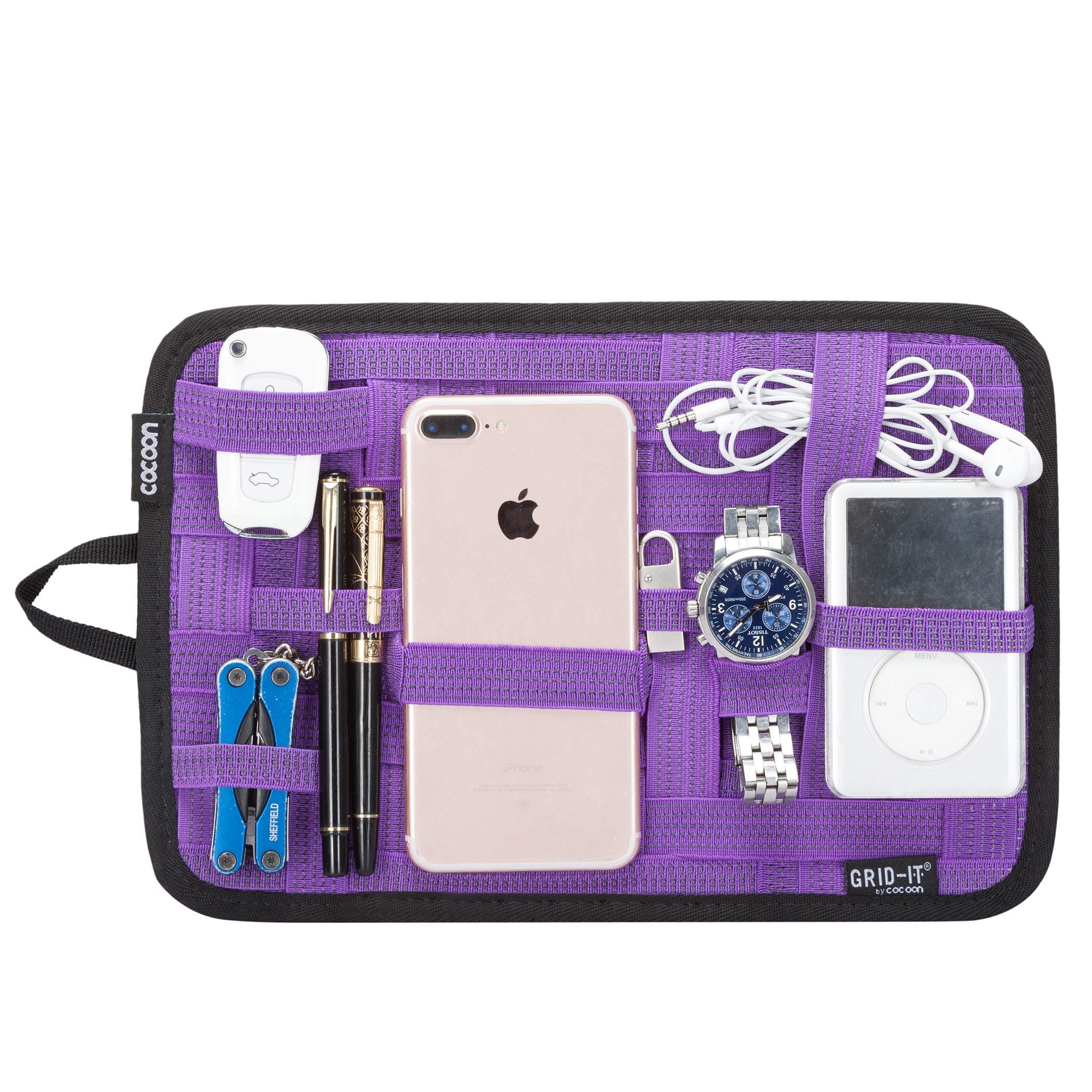 Cocoon Innovations Grid-It! Organizer Medium 12" X 8", Purple (CPG10PR)
