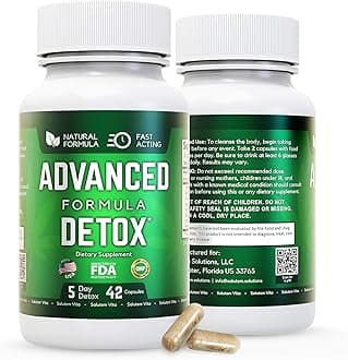 Advanced Detox Cleanse, Natural Detox & Cleanse with Milk Thistle, Licorice Powder, and More, Body Cleanse Detox for Women and Men, 42 Capsules