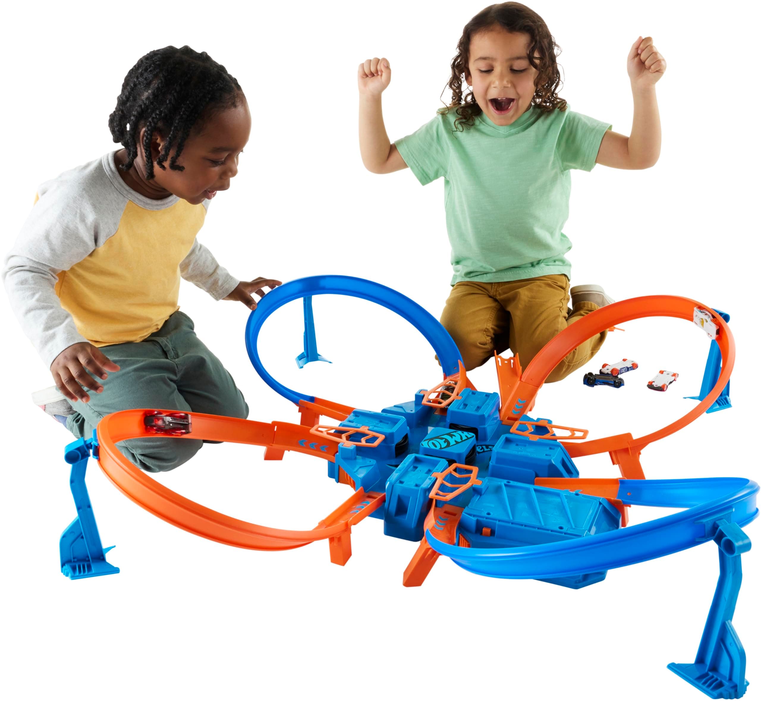Hot Wheels Criss Cross Crash Trackset, Multicolor