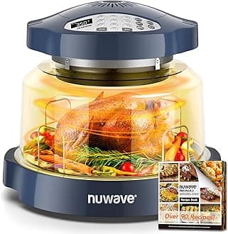 - Nuwave Oven Pro Plus Air Fryer, Infra-Red Countertop, 2025 Advanced Convection, No Defrosting or Preheating, Cook Fresh or Frozen, Durable Power Dome, 100 Presets & 50 Memory, PFAS Free, Dark Blue