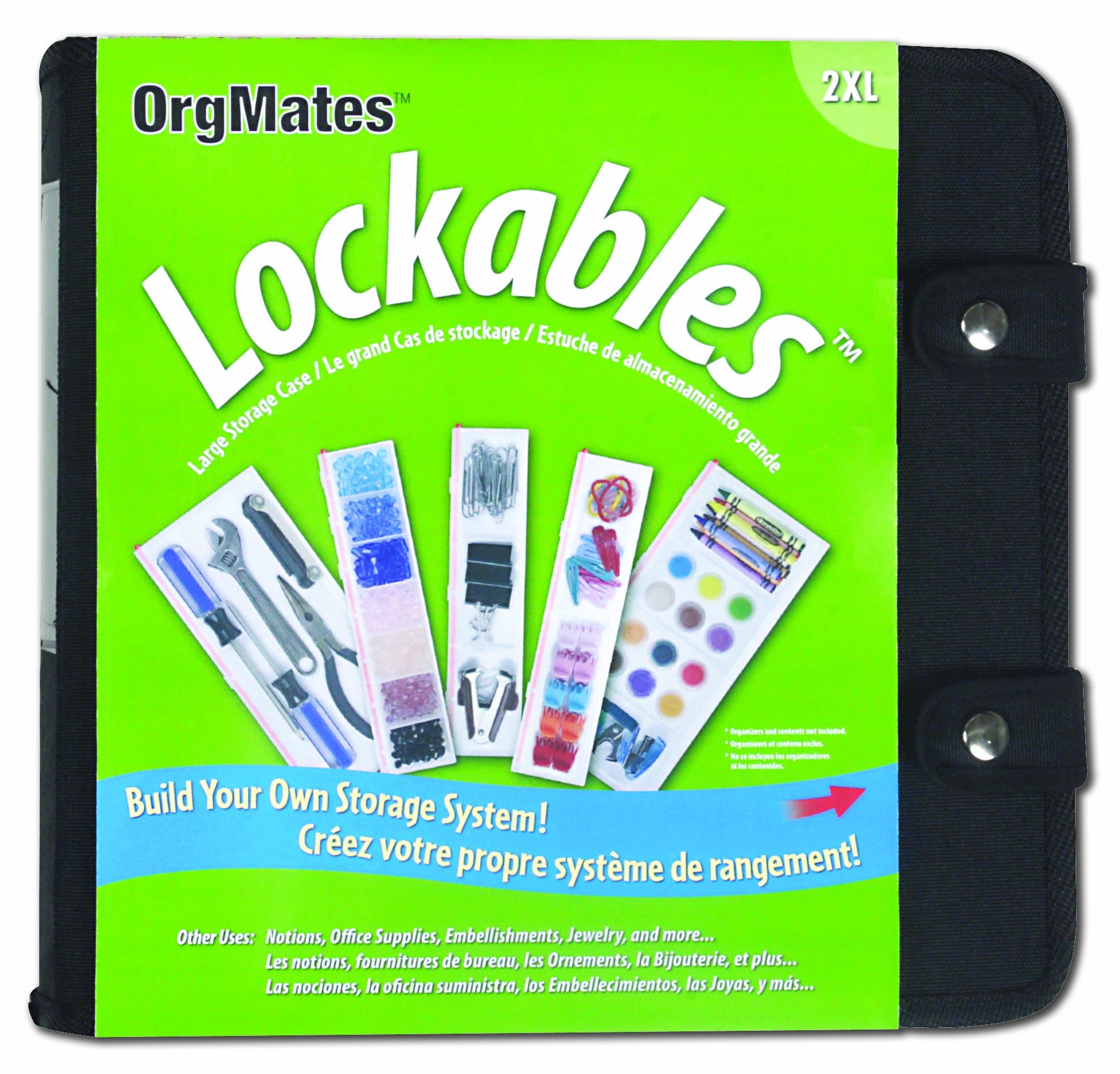 OrgMates Small Single Side Lock Empty Storage Case