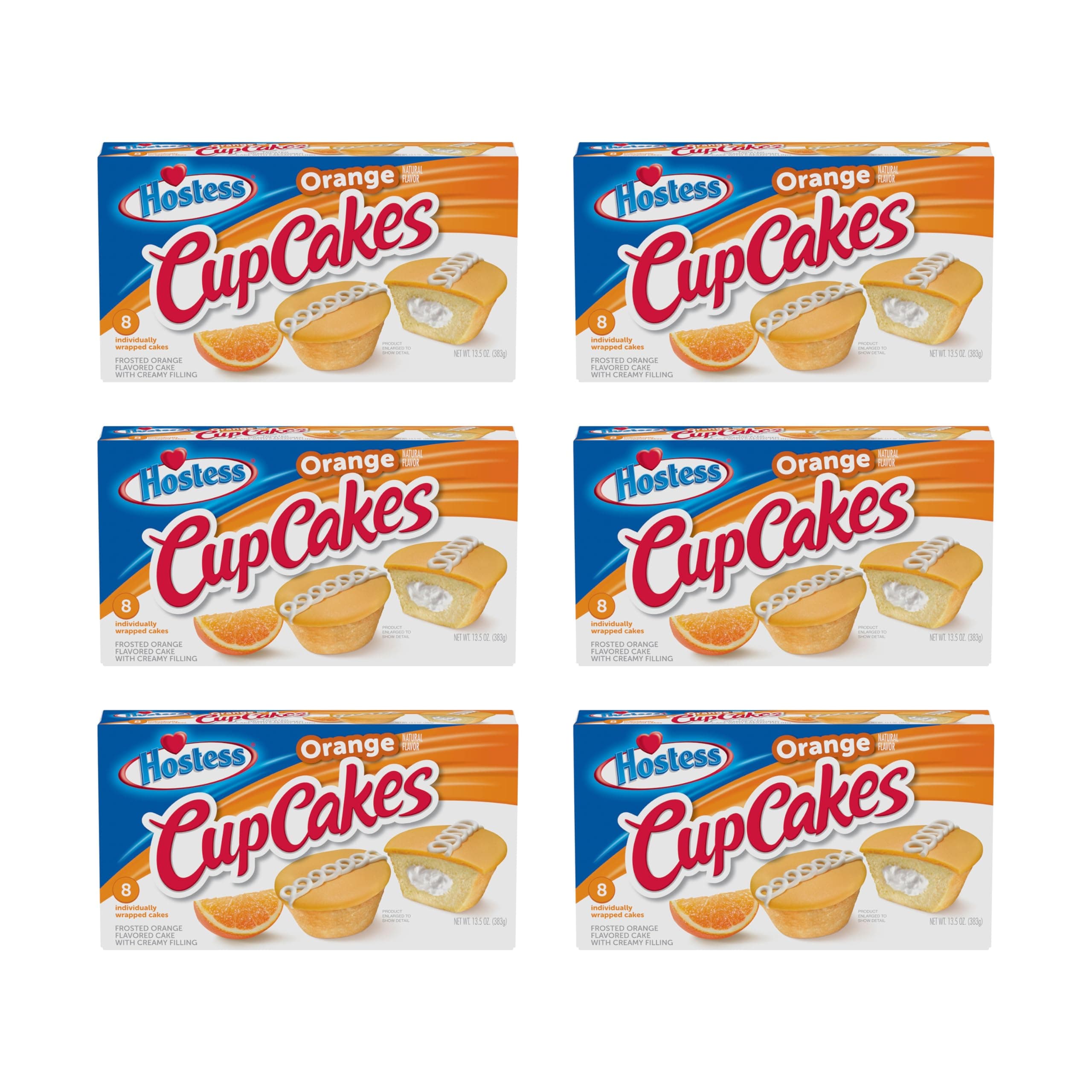 Orange Flavored Cupcakes (Pack of 48)