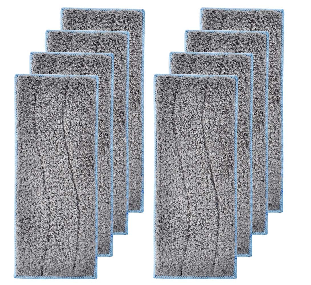 8 Pack Replacement Washable and Reusable Wet Mopping Pads Compatible with iRobot Braava Jet M6 (6110) (6112) Robot Mop