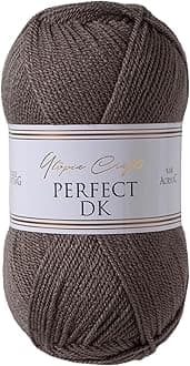 Utopia Crafts DK Double Knitting Yarn 100g (1, Steel Grey)