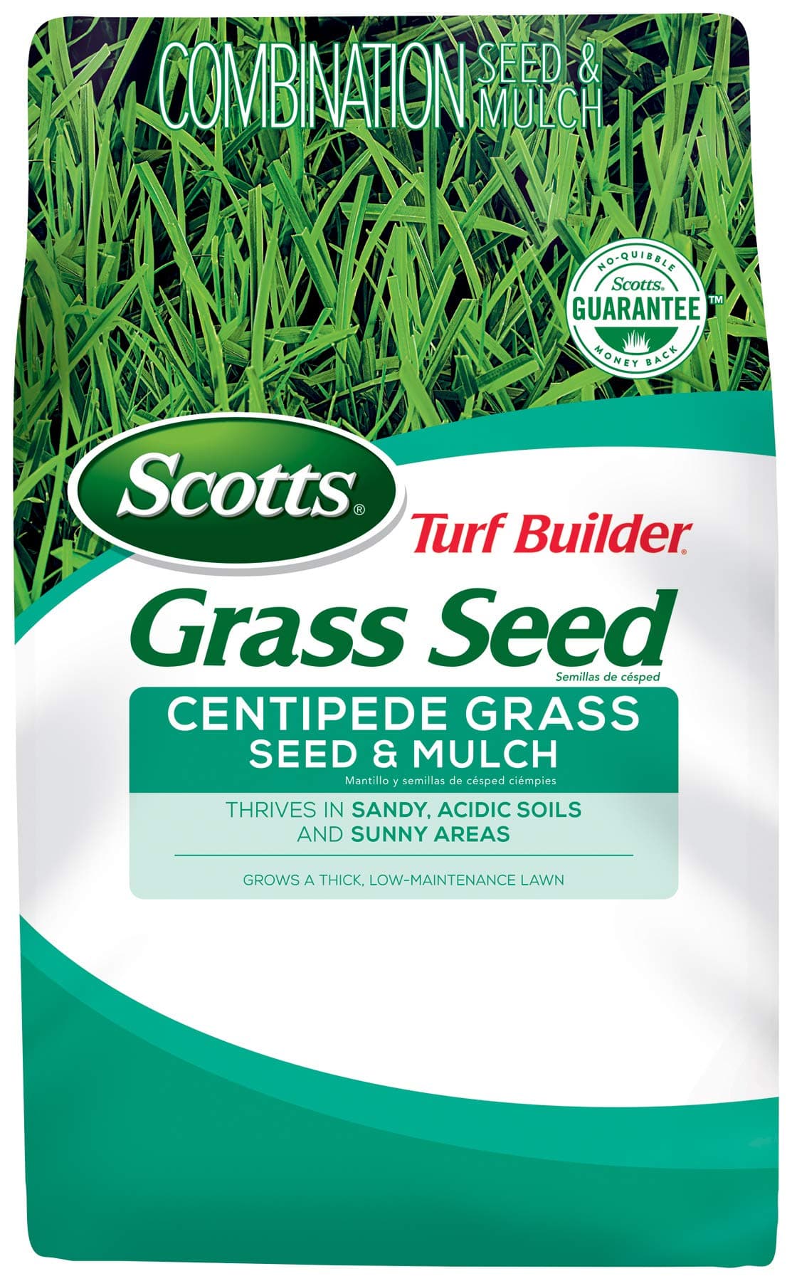 Turf Builder Grass Seed and Mulch Combination for Centipede Grass in Sandy, Acidic Soil, 5 lbs.