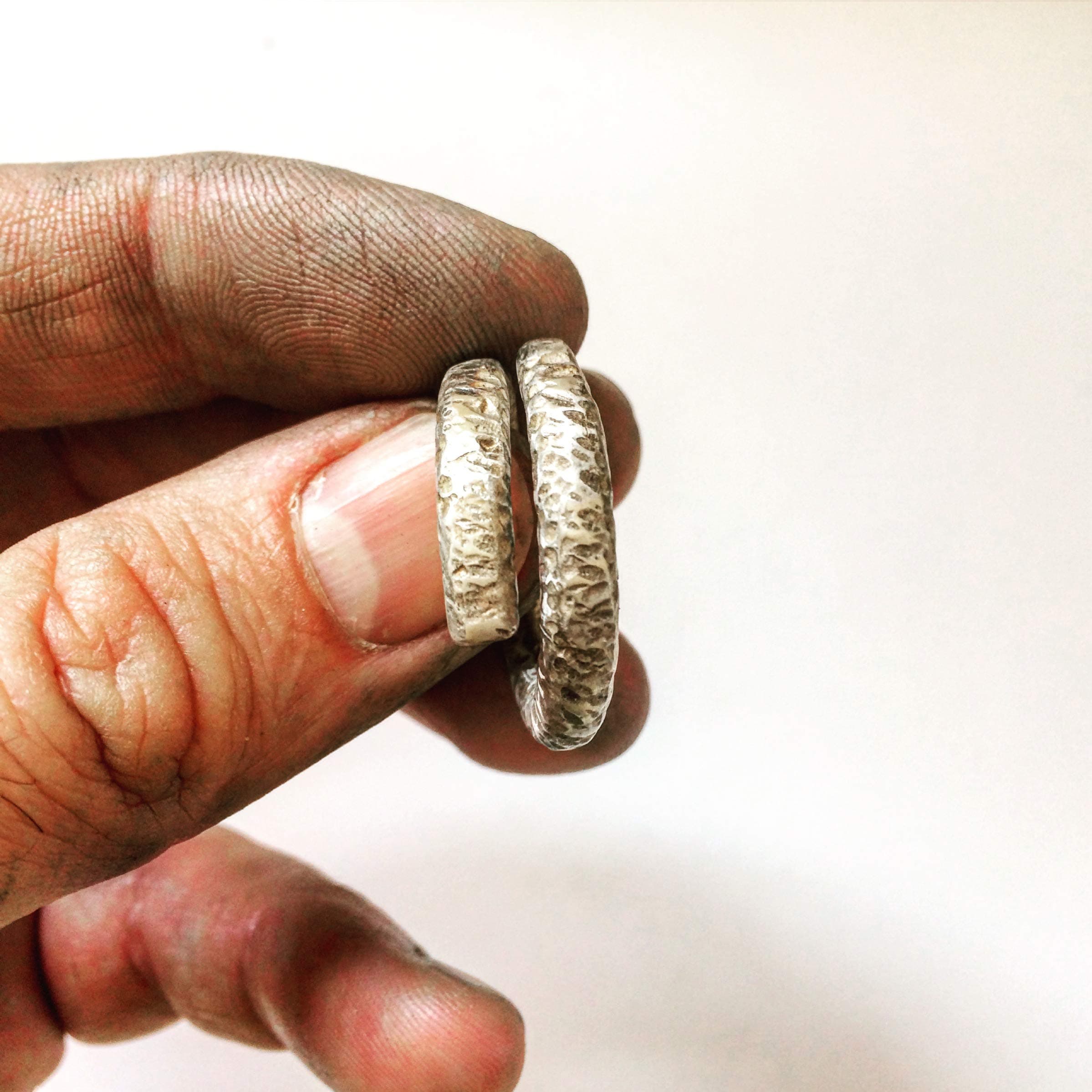 Mens and Womens Sterling Silver Adjustable Ring - Biker Ring, Biker Jewelry, Rocker Jewelry.925 - Lugdun Artisans
