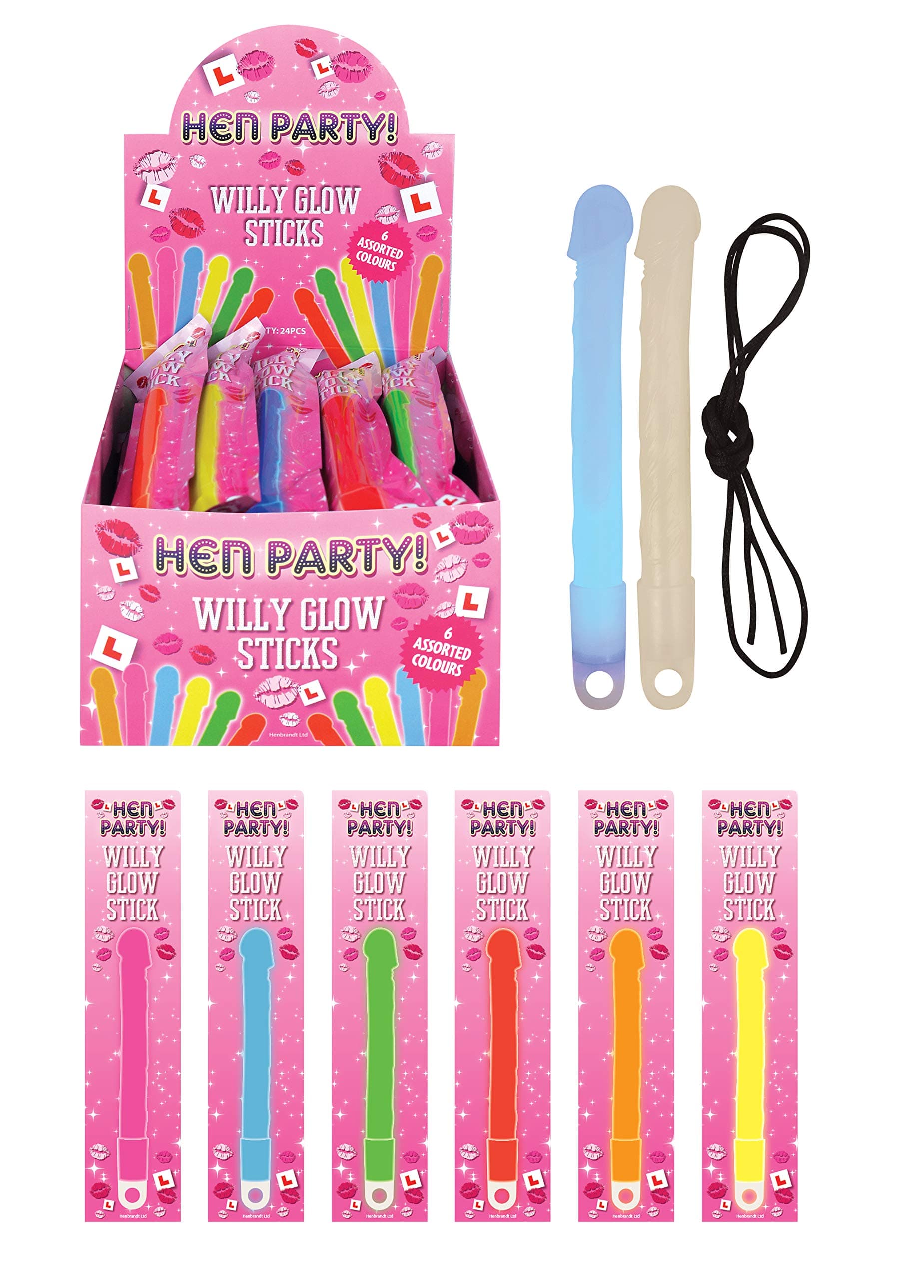 Willy Glow Sticks BOX of 24