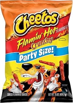 Cheetos Crunchy Flamin Hot Party Size Bag, 15 Oz