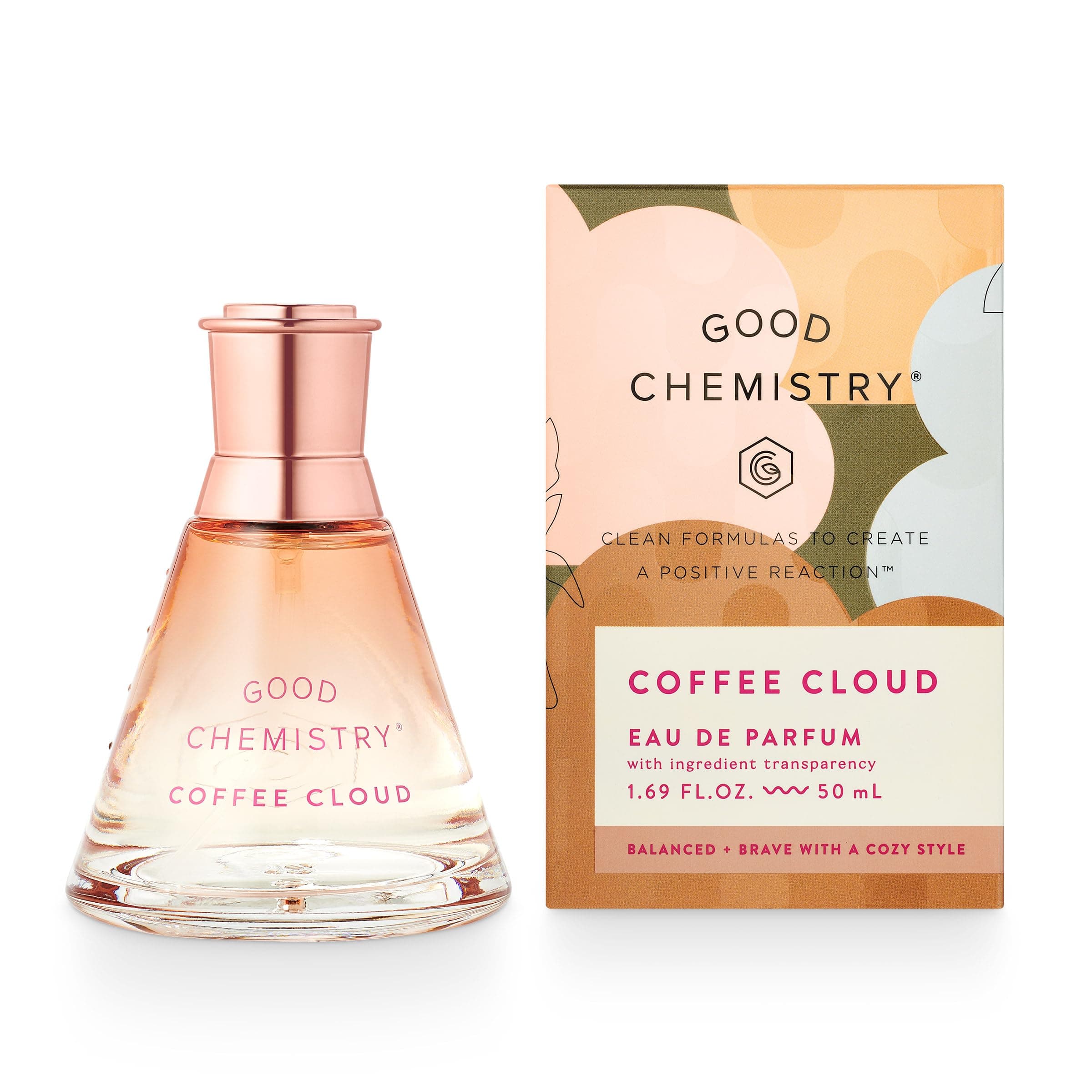 Good Chemistry Coffee Cloud Eau de Parfum 1.7 fl oz - Long-Lasting Perfume with Bergamot, Espresso, & Cedarwood - Balanced, Clean & Vegan