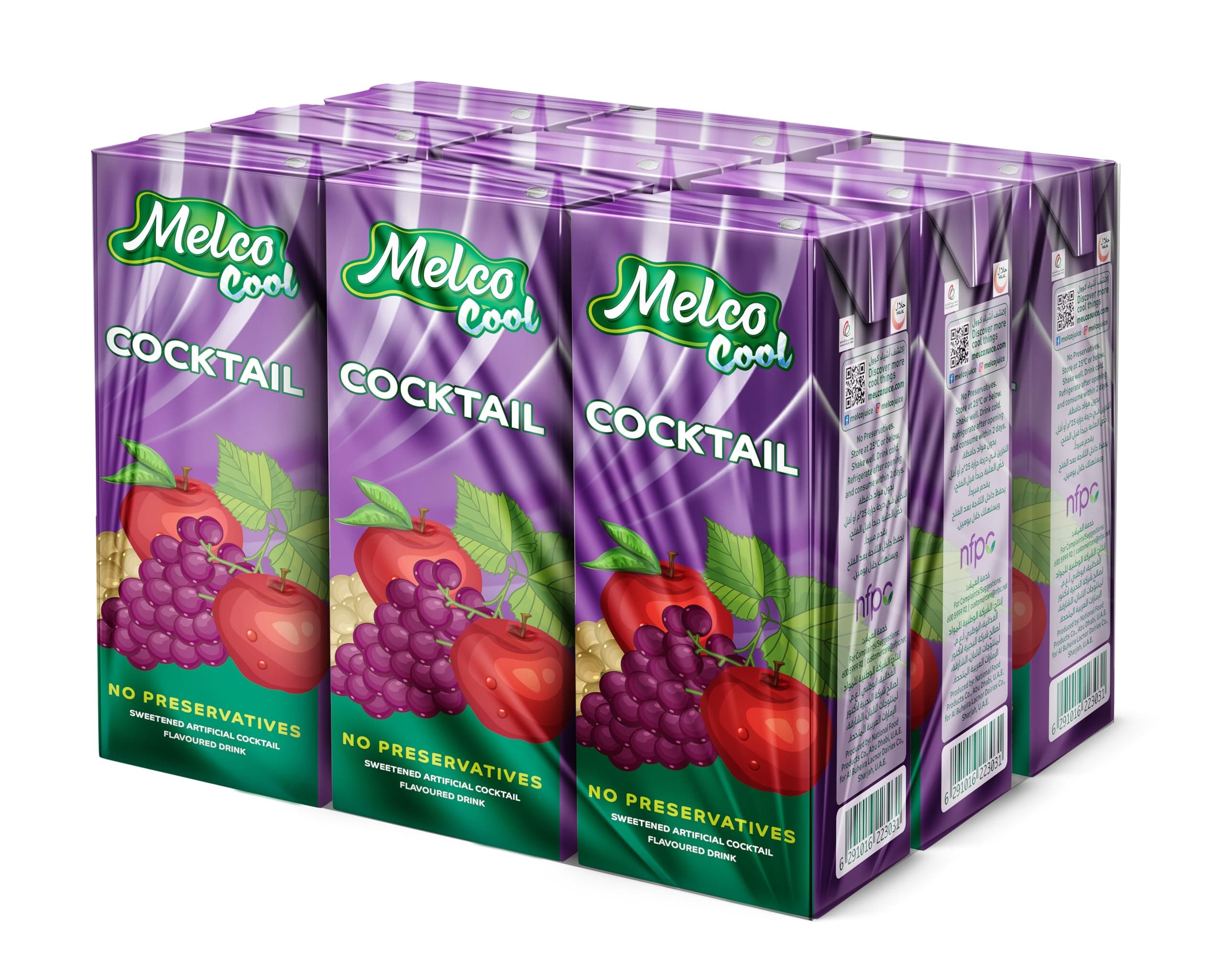 Melco Cool Cocktail Drink, 9 X 250 Ml