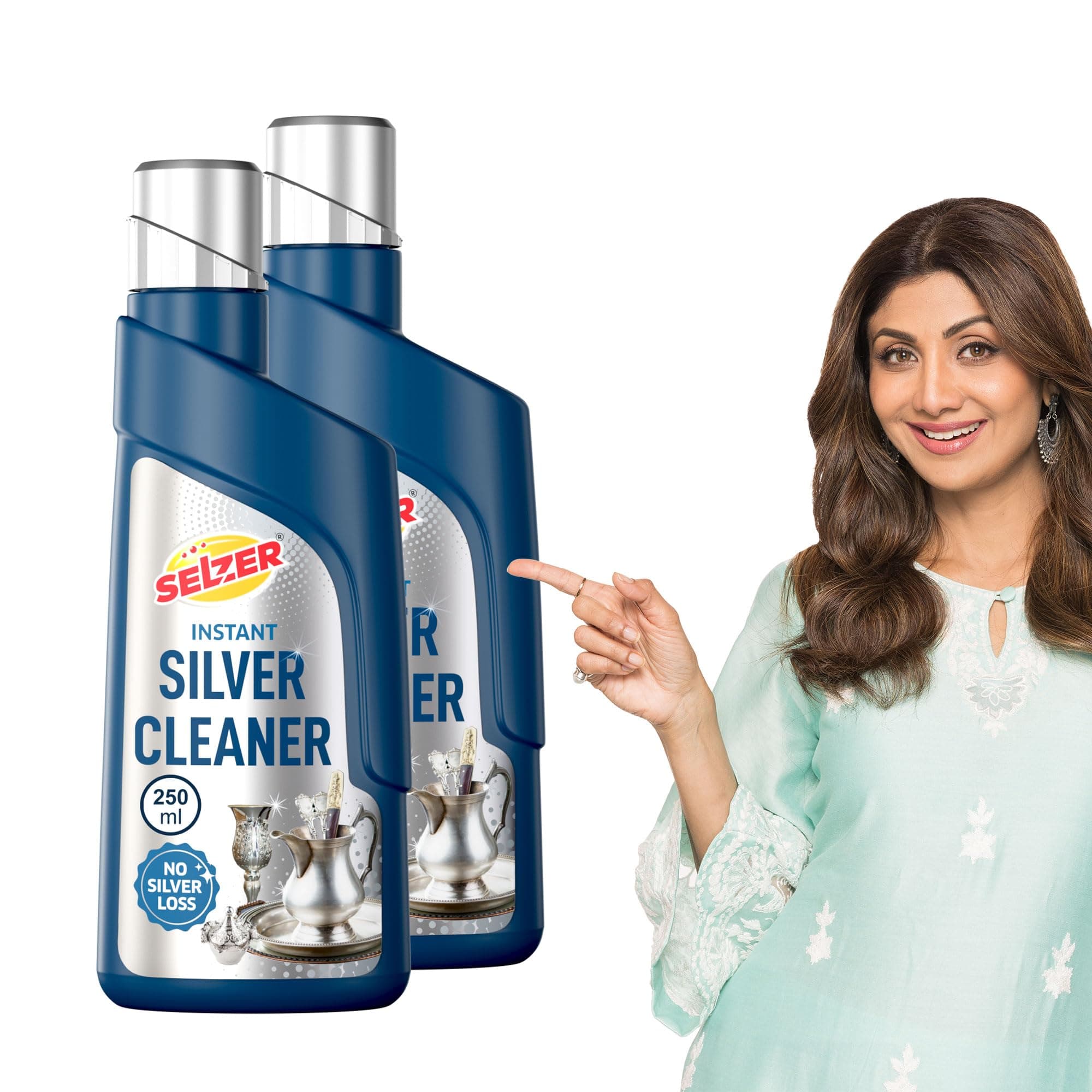 - Selzer Silver Dip Cleaner Liquid – 250 ml | Instant Silver Cleaner & Tarnish Remover for Pooja Items, Utensils & Jewellery | Silver Shine Cleaning Liquid for Silverware & Ornaments (Pack of 2)