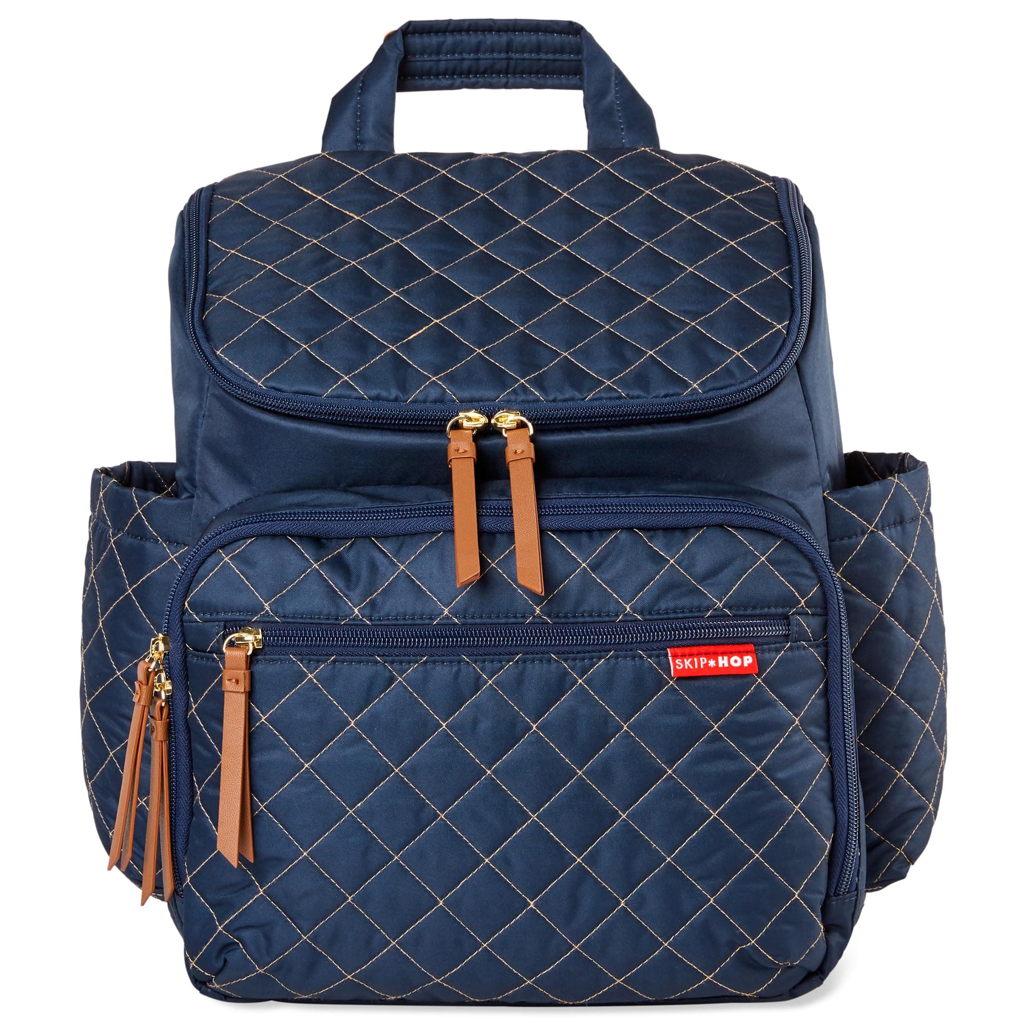 Skip Hop Diaper Bag Backpack: Forma, Multi-Function Baby Travel with Changing Pad & Stroller Attachment, Navy