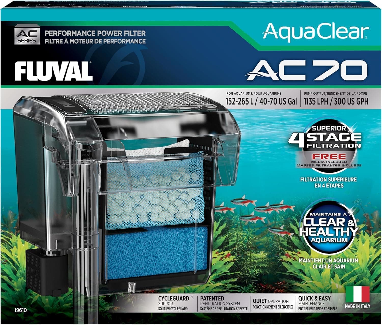Aqua Clear 70 Power Filter, 265 L