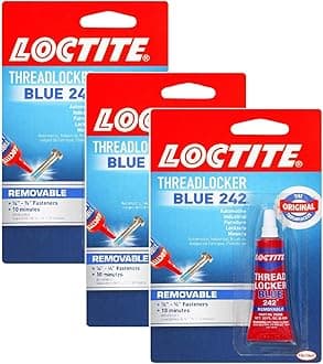 LoctiteThreadlocker Tubes (3 Pack, Blue)
