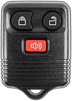 KeylessOption Key Fob Replacement 3-Button for 2005 2006 2007 2008 2009 2010 2011 2012 2013 2014 2015 Ford F150 Explorer Ranger Mustang Lincoln Mazda Mercury Keyless Entry Remote Car Control