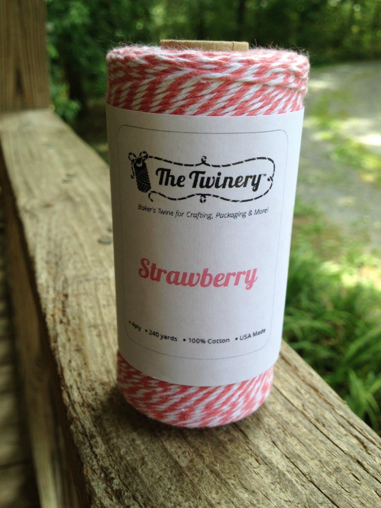 Strawberry Bakers Twine - 240 Yard Spool