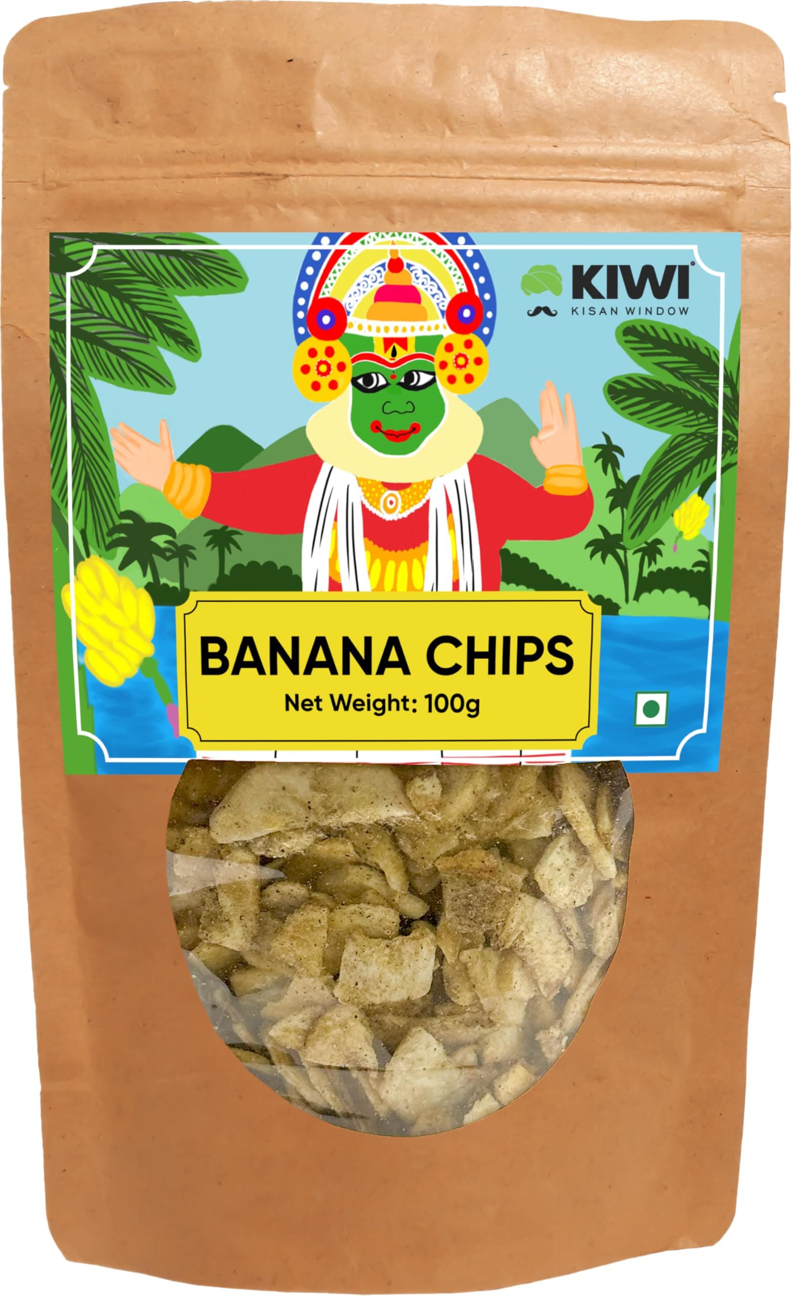 KIWI Kisan Window Banana Chips- 100g