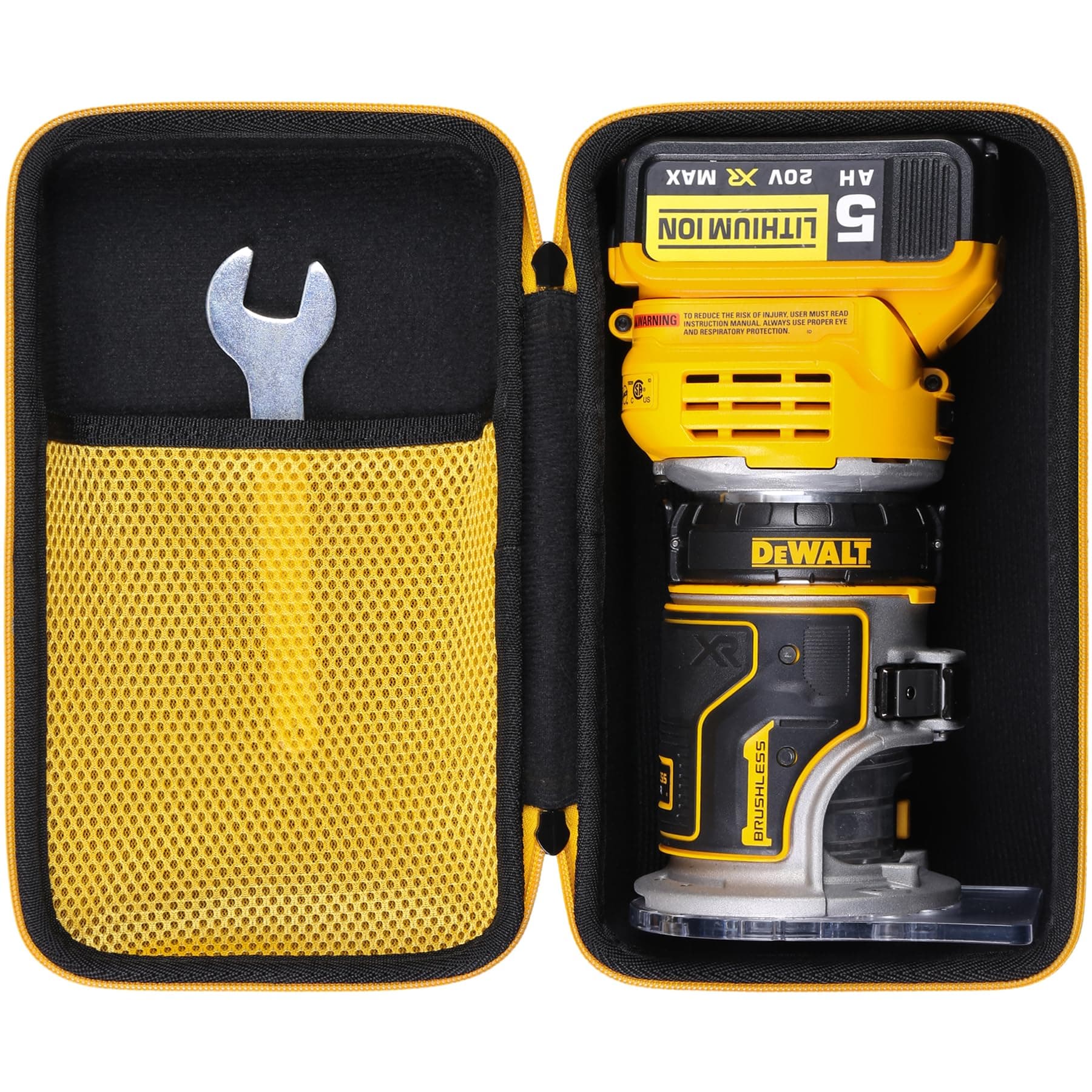 Hard Case Replacement for DEWALT 20V Max XR Cordless Router, Brushless, Case Only (DCW600B)