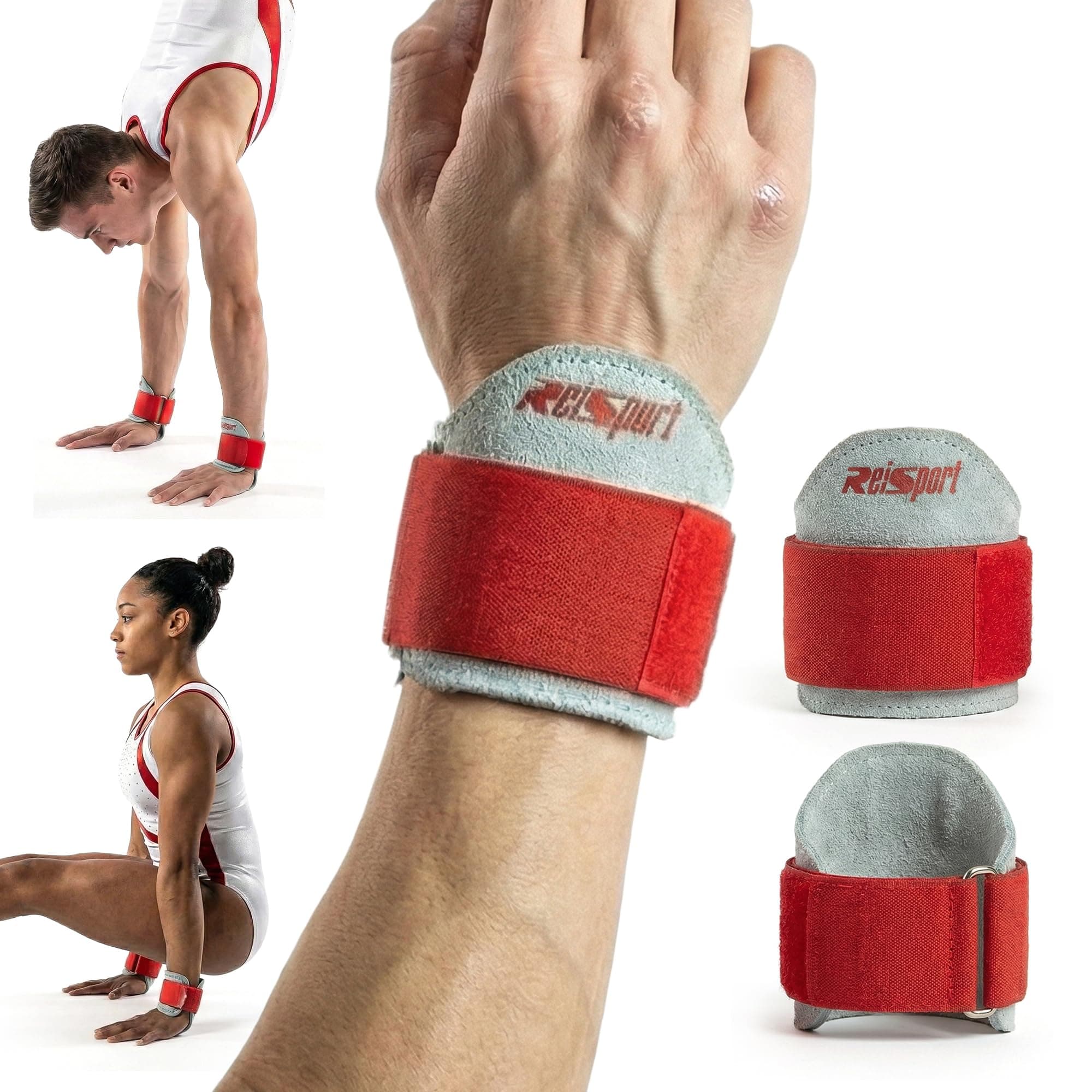 Reisport Gymnastic Wrist Support, Unisex One Size Wrist Support for Pull-up, Premium Leather Wrist Protection, Wrist Support with Hook & Loop Closure, Wrist Wraps for Weightlifting, Strength Training