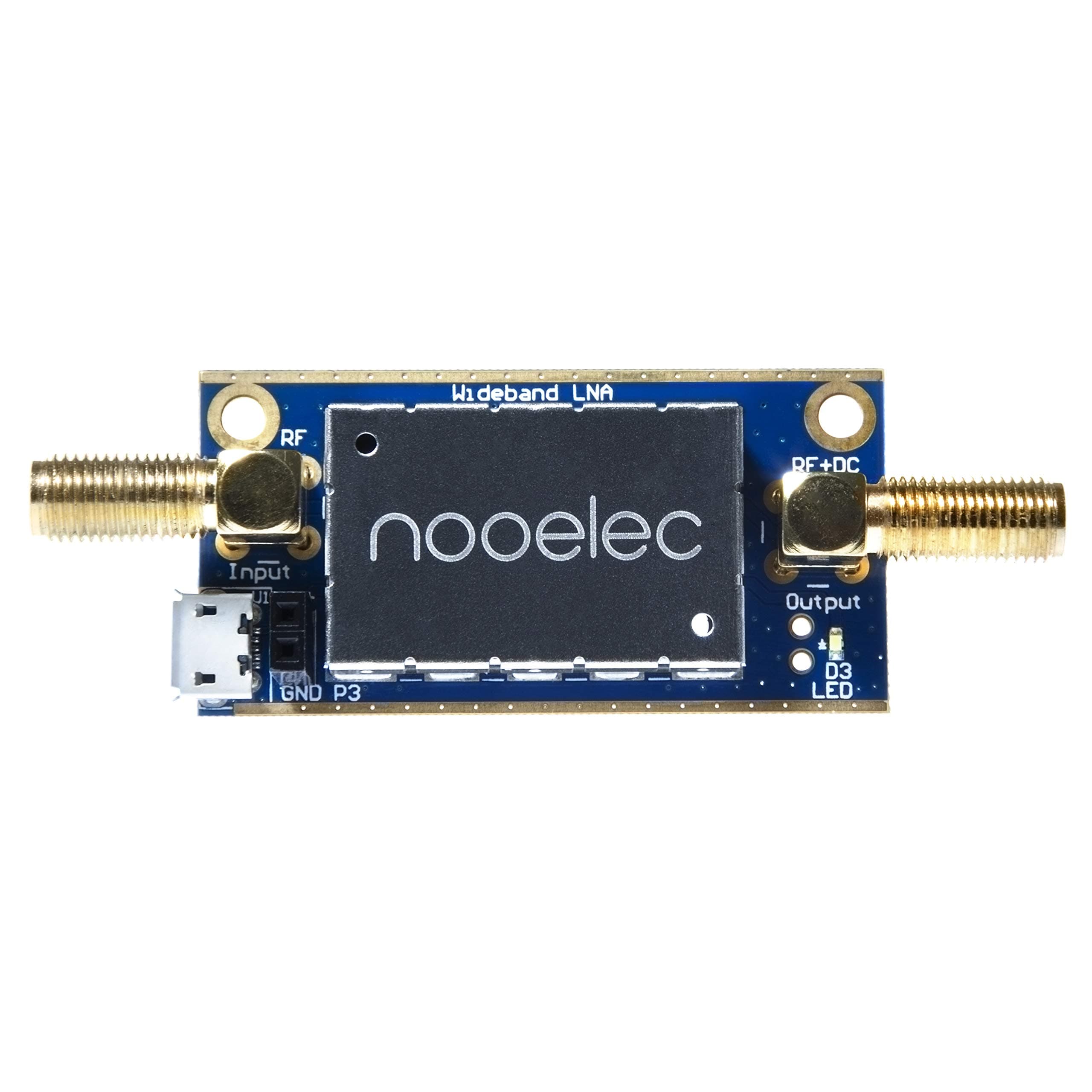 LaNA Barebones-Ultra-Low Noise Amplifier (LNA) Module for RF and Software Radios (SDR) Broadband and Linear 20MHz to 4000MHz Frequency Capabilities with Bias Tee and USB Power Options