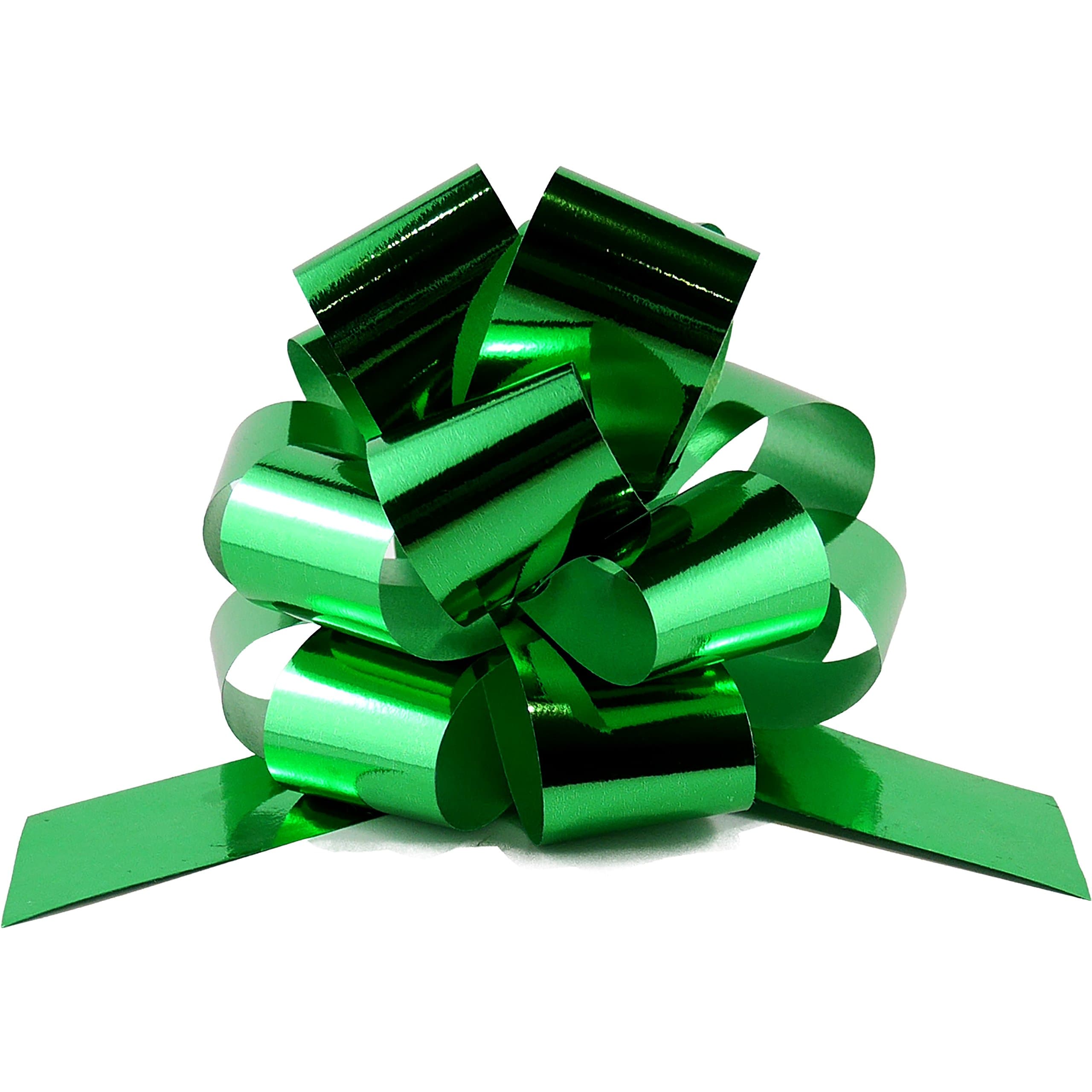 Pull Bow Ribbon - Set of 10 - Perfect for Baskets, Wrap, Bags and Boxes - Holiday Decoration